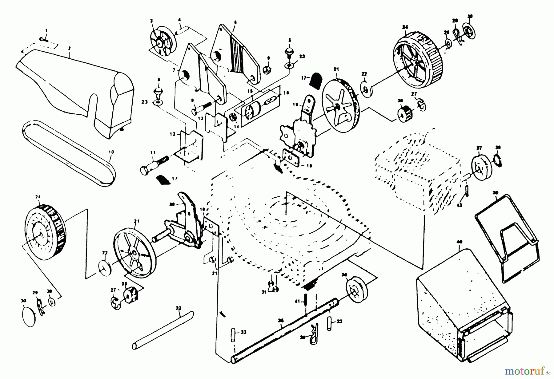  Husqvarna Rasenmäher H56 SRQC (954055011) - Husqvarna Walk-Behind Mower (1992-01 to 1991-12) 22