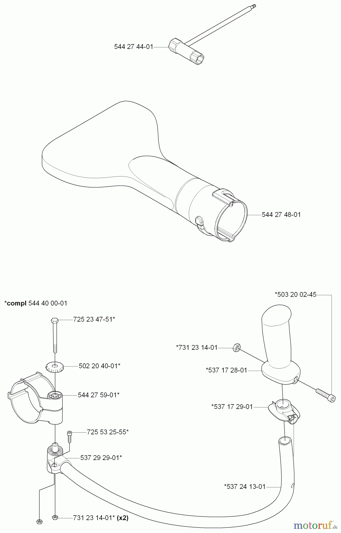  Husqvarna Bläser / Sauger / Häcksler / Mulchgeräte 170 BF - Husqvarna Backpack Blower (2006-03 to 2008-09) Accessories