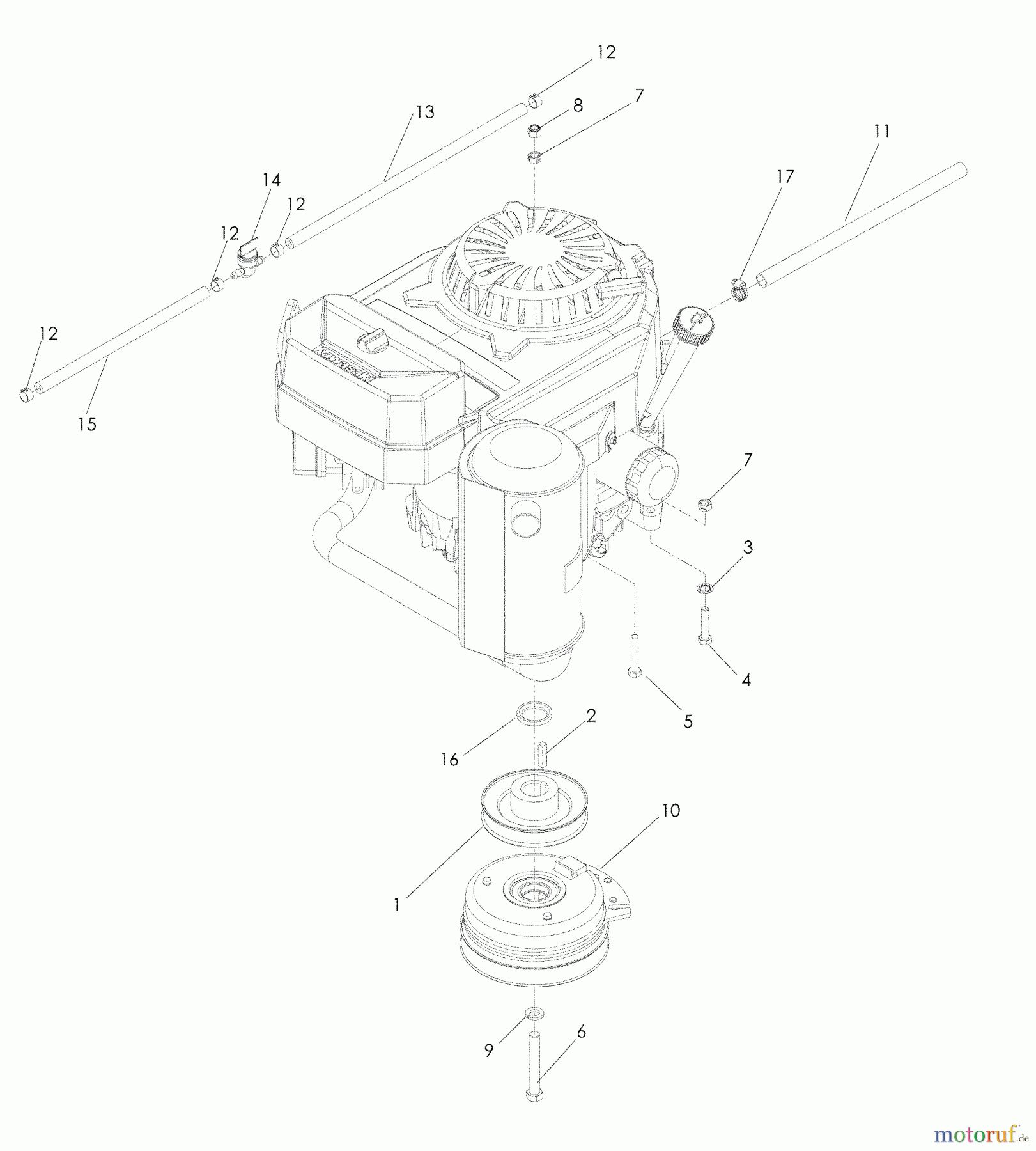  Husqvarna Rasenmäher für Großflächen WH 4817E (968999238) - Husqvarna Wide-Area Walk-Behind Mower (2005-08 & After) Engine