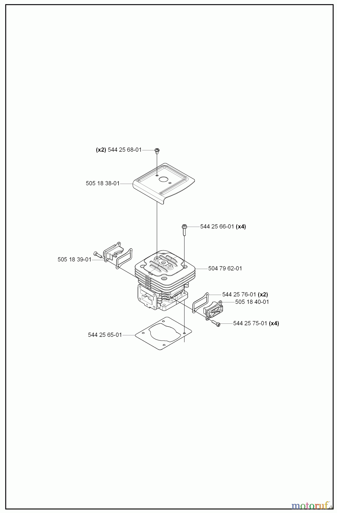  Husqvarna Bläser / Sauger / Häcksler / Mulchgeräte 180 BF - Husqvarna Backpack Blower (2008-02 to 2008-09) Cylinder