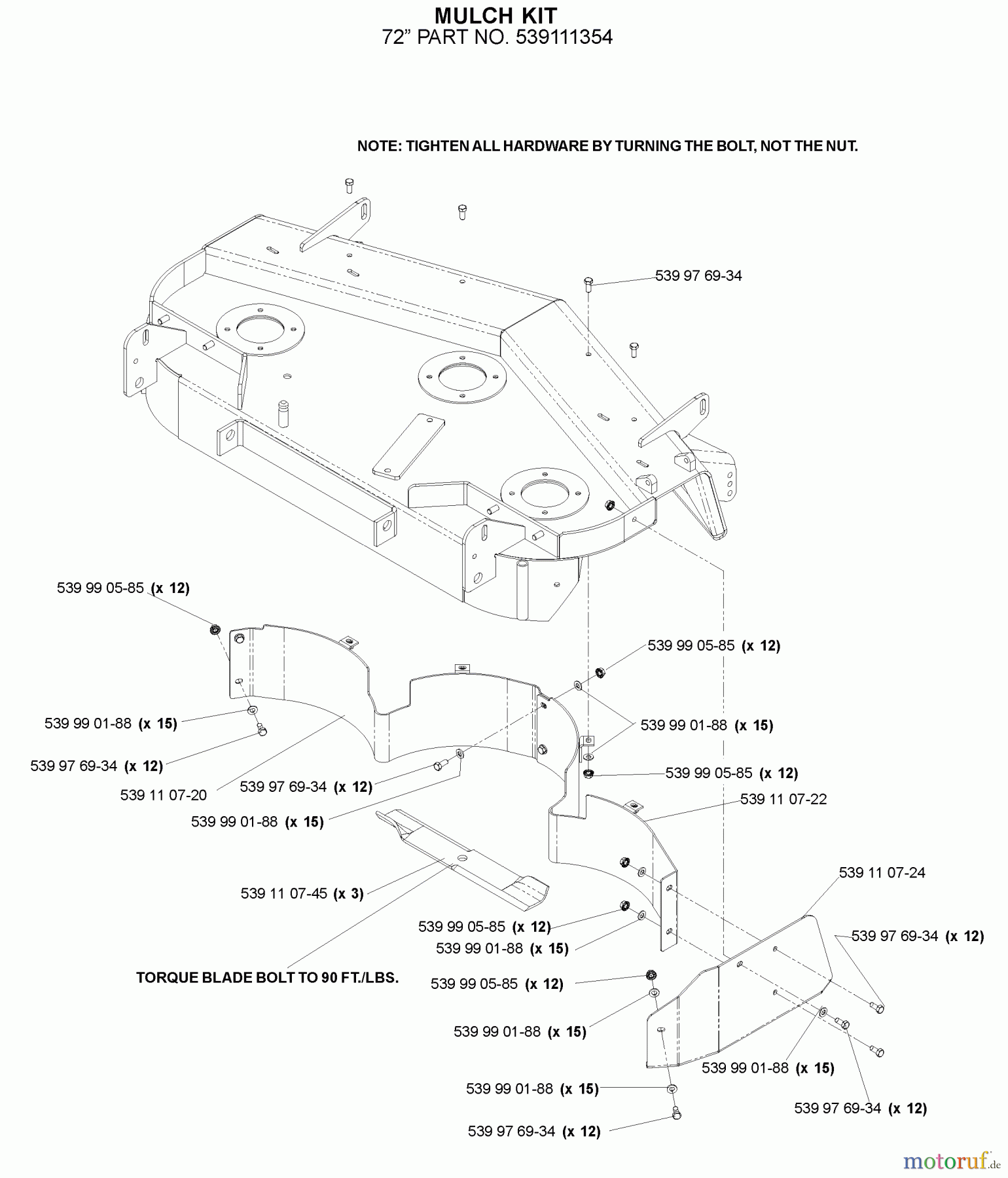  Husqvarna Nullwendekreismäher, Zero-Turn BZ 27 D (968999315) - Husqvarna Zero-Turn Mower (2009-07 & After) Accessories Mulch Kit #2