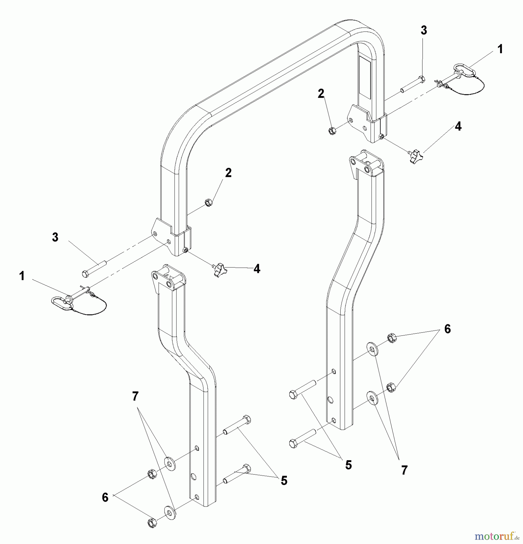  Husqvarna Nullwendekreismäher, Zero-Turn BZ 6127 D (968999262) - Husqvarna Zero-Turn Mower (2005-01 to 2005-07) ROPS