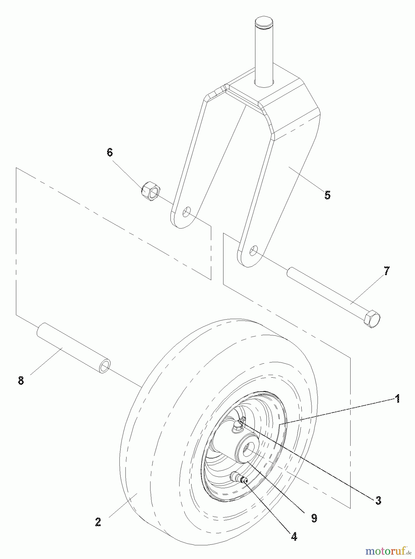  Husqvarna Nullwendekreismäher, Zero-Turn CZ 4818 (968999276) - Husqvarna Zero-Turn Mower (2004-09 & After) Caster Assembly