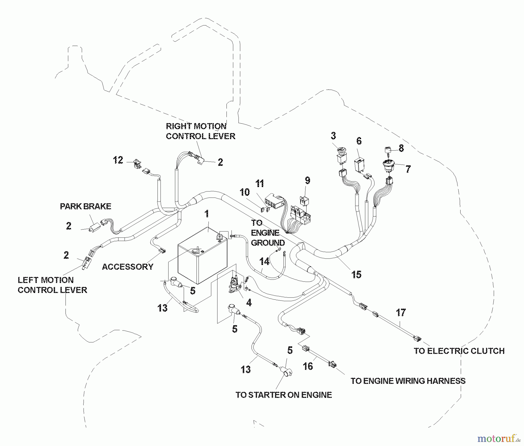  Husqvarna Nullwendekreismäher, Zero-Turn CZ 4818 (968999276) - Husqvarna Zero-Turn Mower (2004-09 & After) Electrical Components