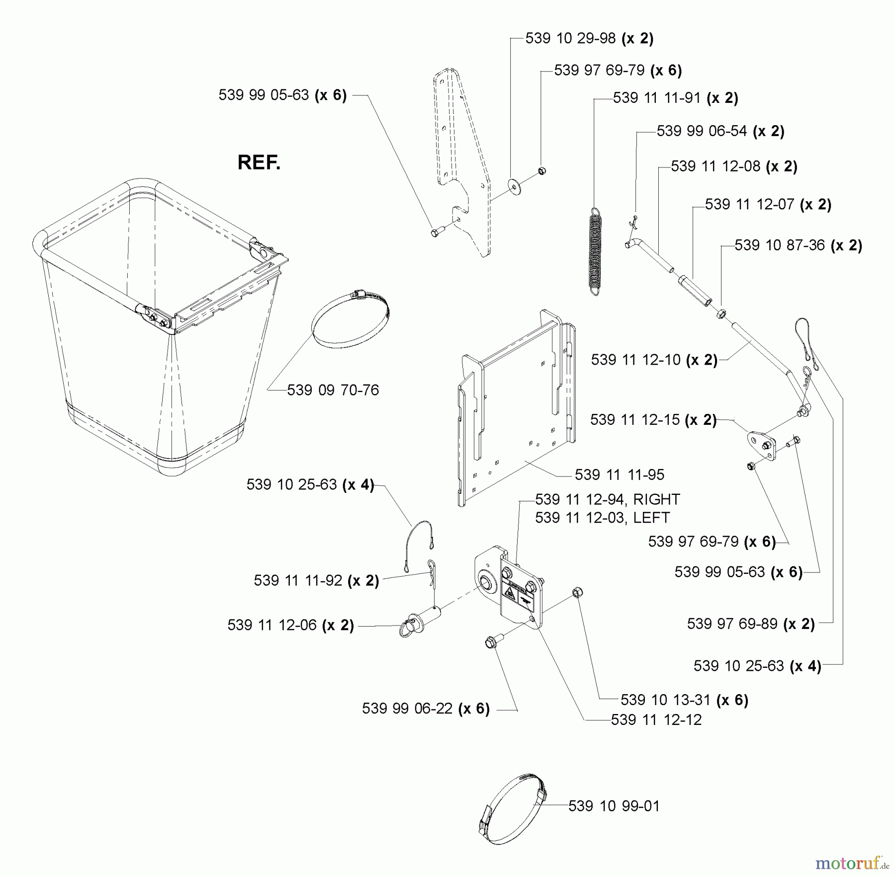  Husqvarna Nullwendekreismäher, Zero-Turn iZ 4217 (968999254) - Husqvarna Zero-Turn Mower (2005-03 & After) Accessories (Collection System Mounting Kit)