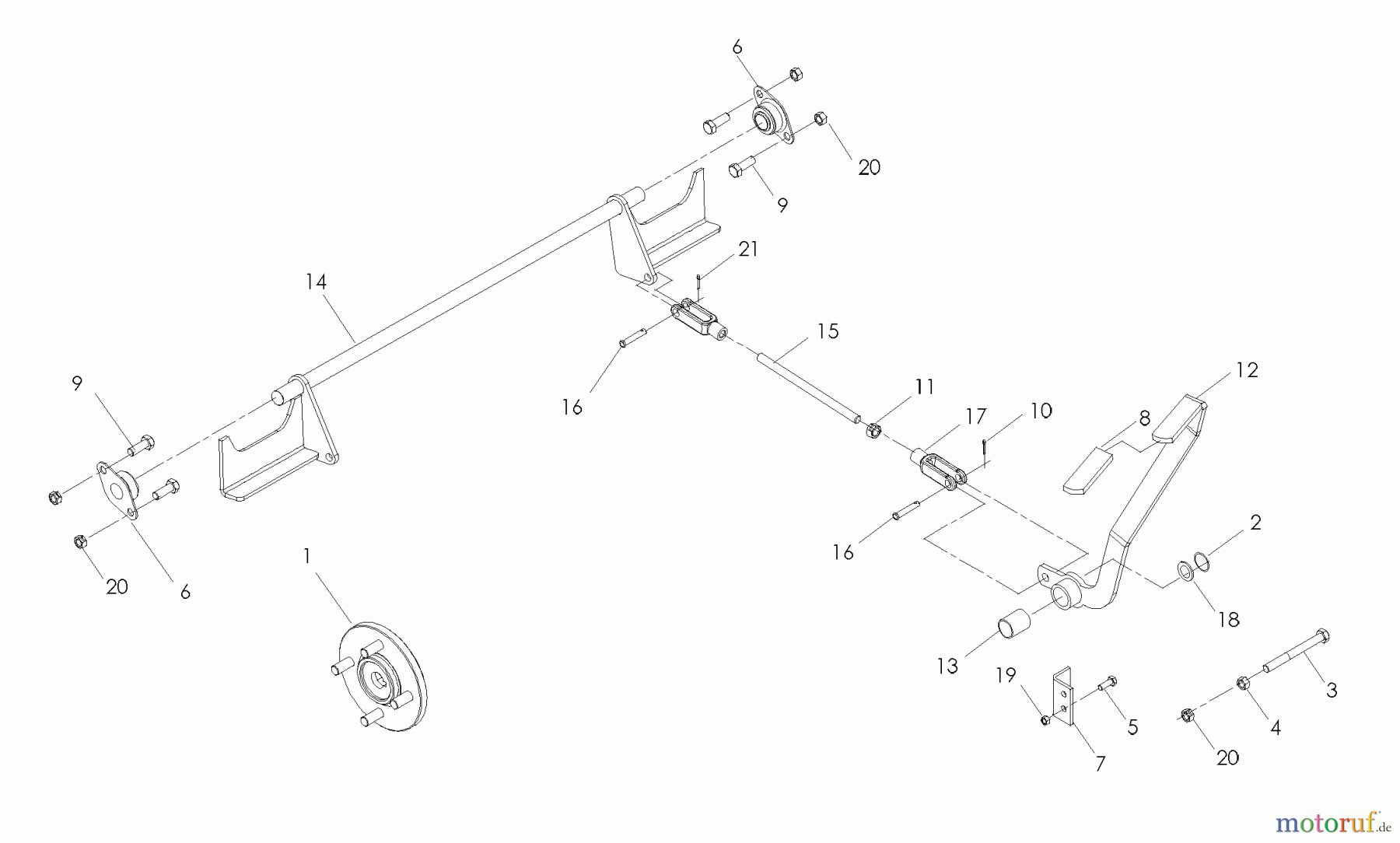  Husqvarna Nullwendekreismäher, Zero-Turn iZ 4217 C (968999750) - Husqvarna Zero-Turn Mower (2007-09 & After) Parking Brake TE Models iZ4217, iZ4819, iZ4217C