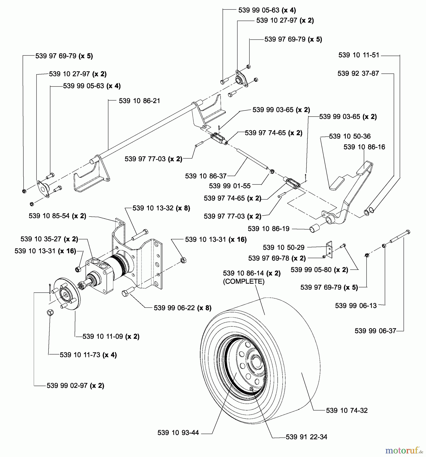  Husqvarna Nullwendekreismäher, Zero-Turn iZ 4217 TSKAA (968999254) - Husqvarna Zero-Turn Mower (2005-12 to 2006-07) Park Brake Assembly TE