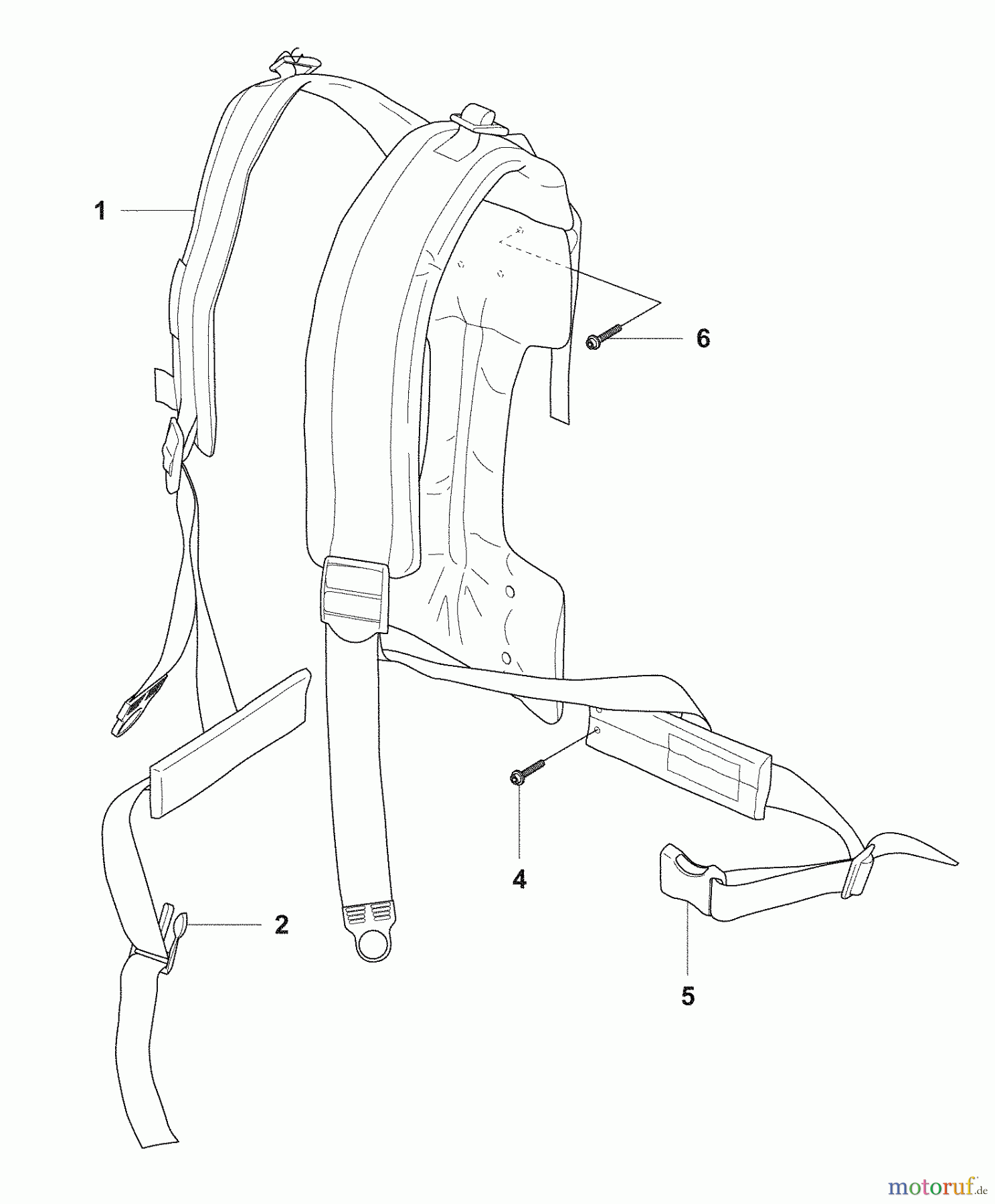  Husqvarna Bläser / Sauger / Häcksler / Mulchgeräte 356 BT X-Series - Husqvarna Backpack Blower (2009-07 & After) Harness