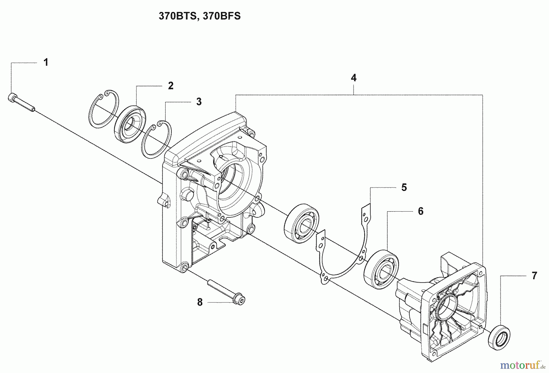  Husqvarna Bläser / Sauger / Häcksler / Mulchgeräte 370 BFS - Husqvarna Backpack Blower (2009-03 & After) Crankcase