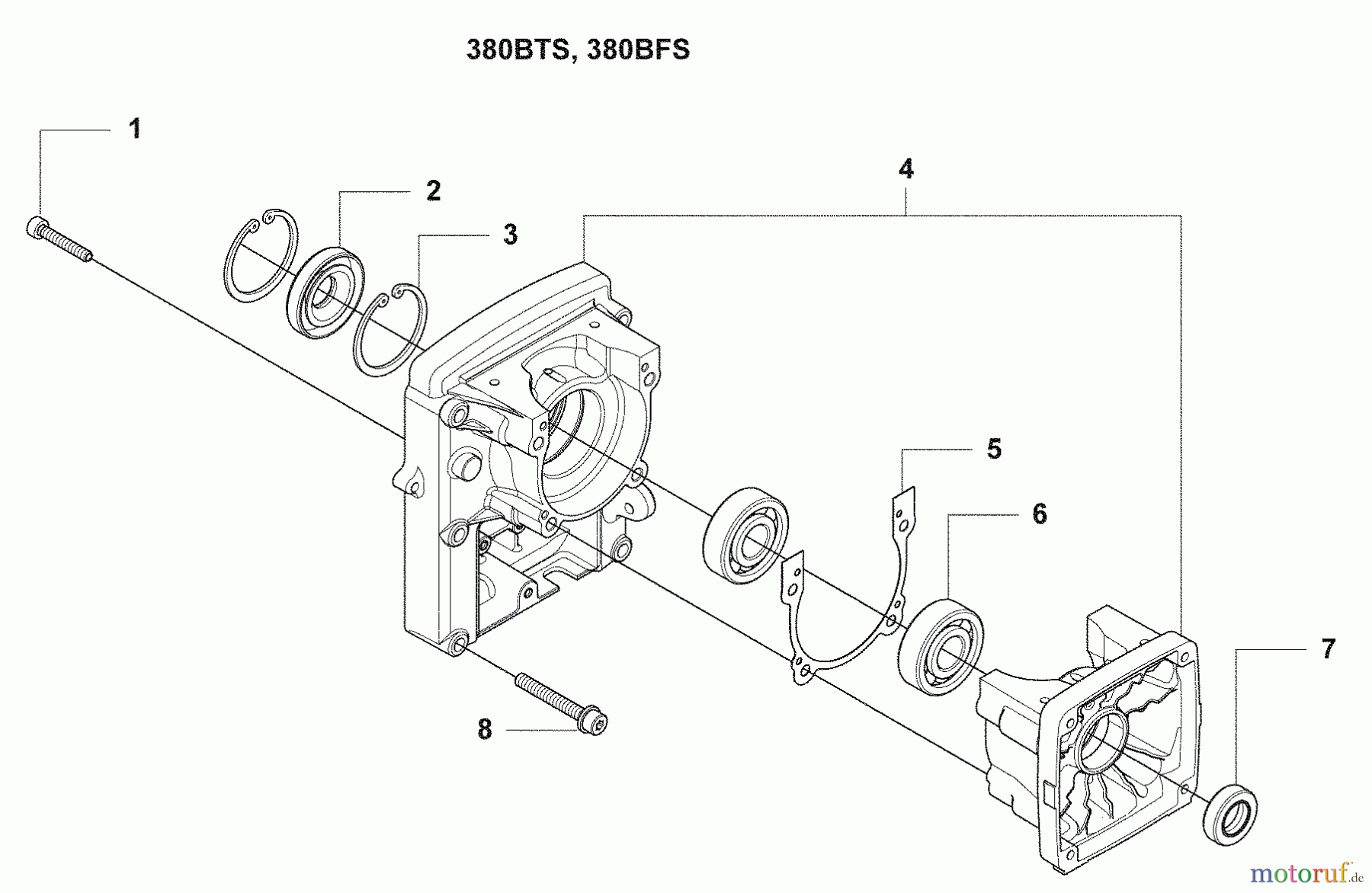  Husqvarna Bläser / Sauger / Häcksler / Mulchgeräte 380 BFS - Husqvarna Backpack Blower (2009-03 & After) Crankcase