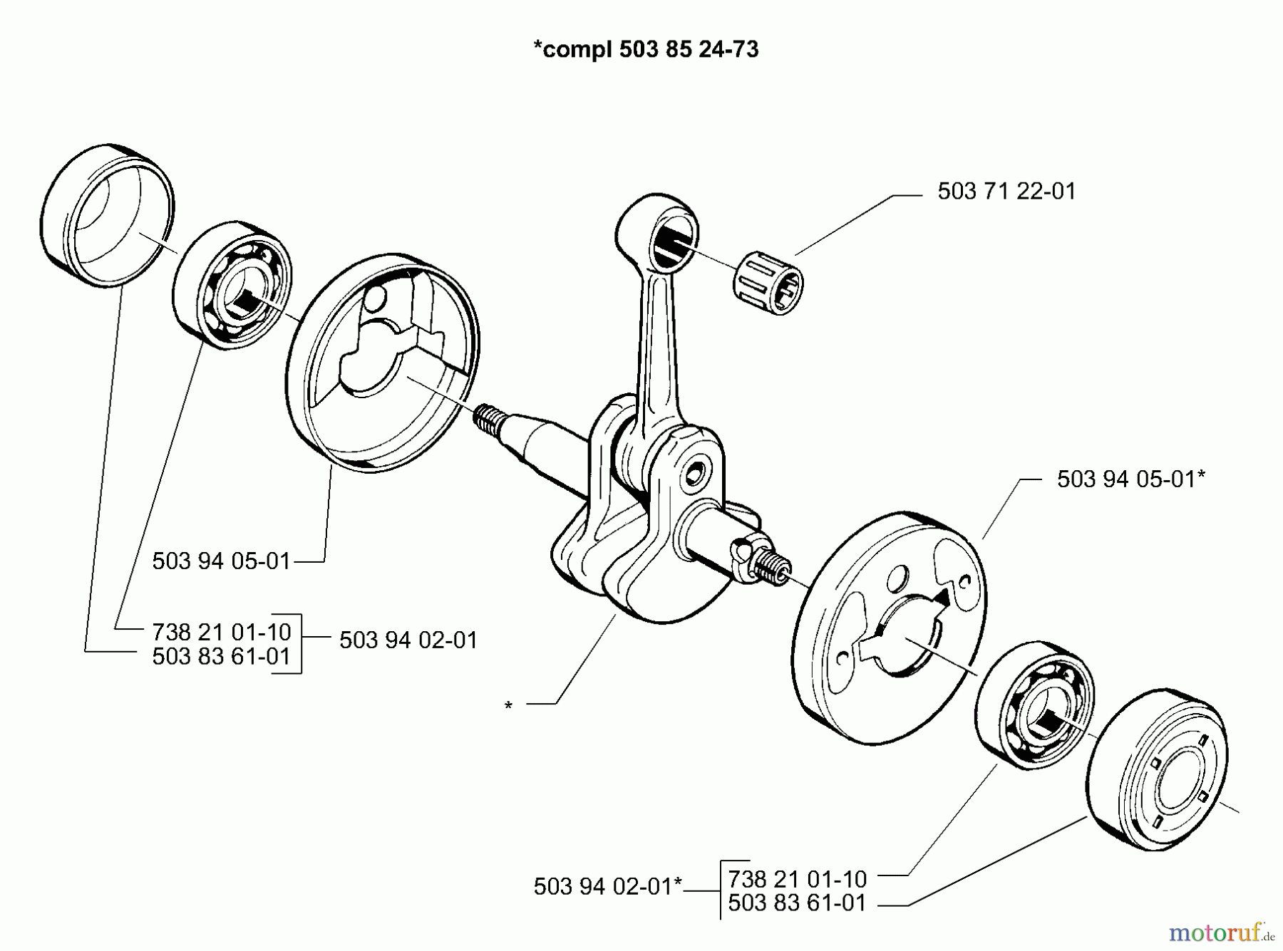  Husqvarna Kantenschneider 325 EX - Husqvarna Handheld Edger (1999-10 to 2000-12) Crankshaft