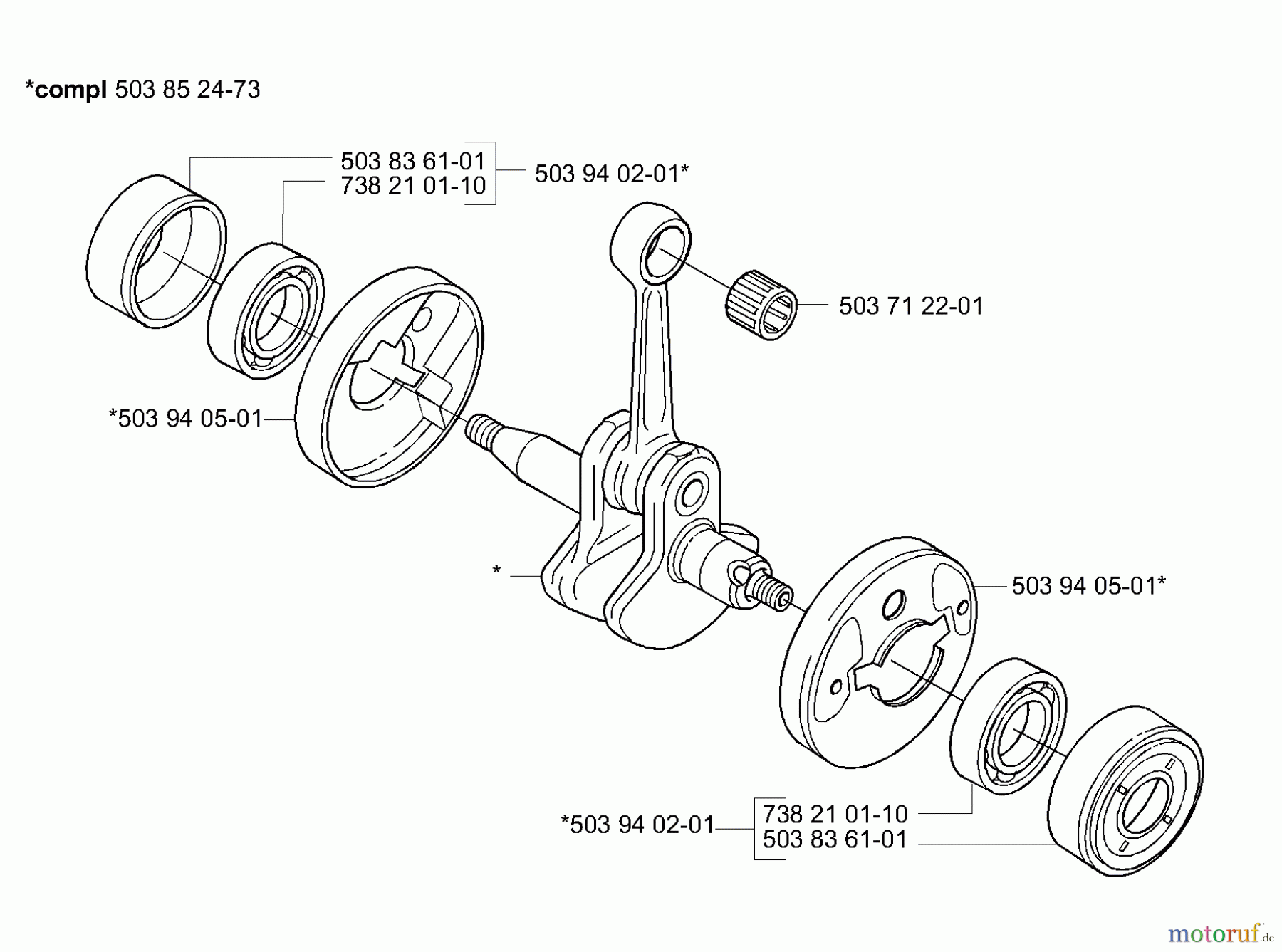  Husqvarna Kantenschneider 325 EX - Husqvarna Handheld Edger (2001-01 to 2006-03) Crankshaft