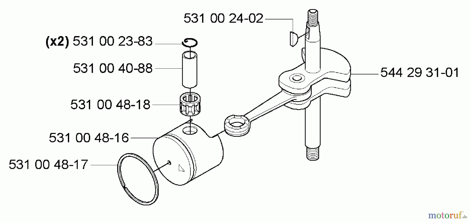  Husqvarna Heckenscheren 123 HD 60 - Husqvarna Hedge Trimmer (2006-03 to 2007-01) Piston