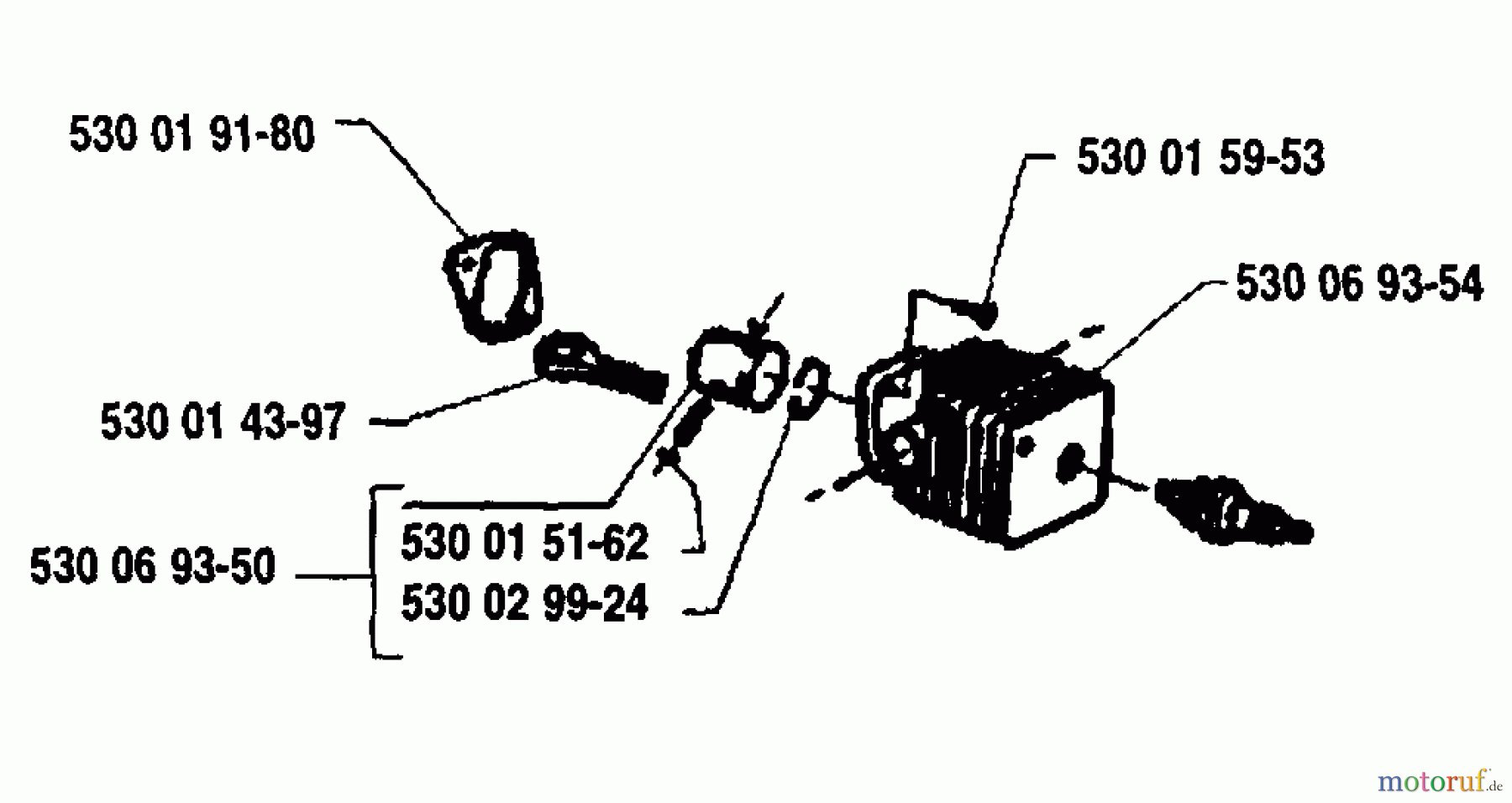  Husqvarna Heckenscheren 18 H - Husqvarna Hedge Trimmer (1992-03 to 1994-03) Piston/Cylinder