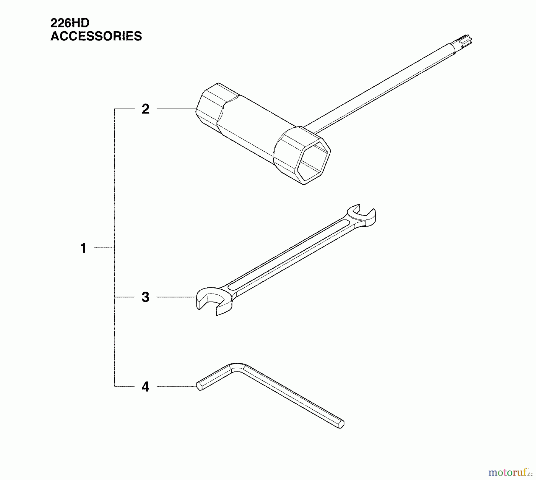  Husqvarna Heckenscheren 226 HD 75 S - Husqvarna Hedge Trimmer (2009-01 & After) Accessories