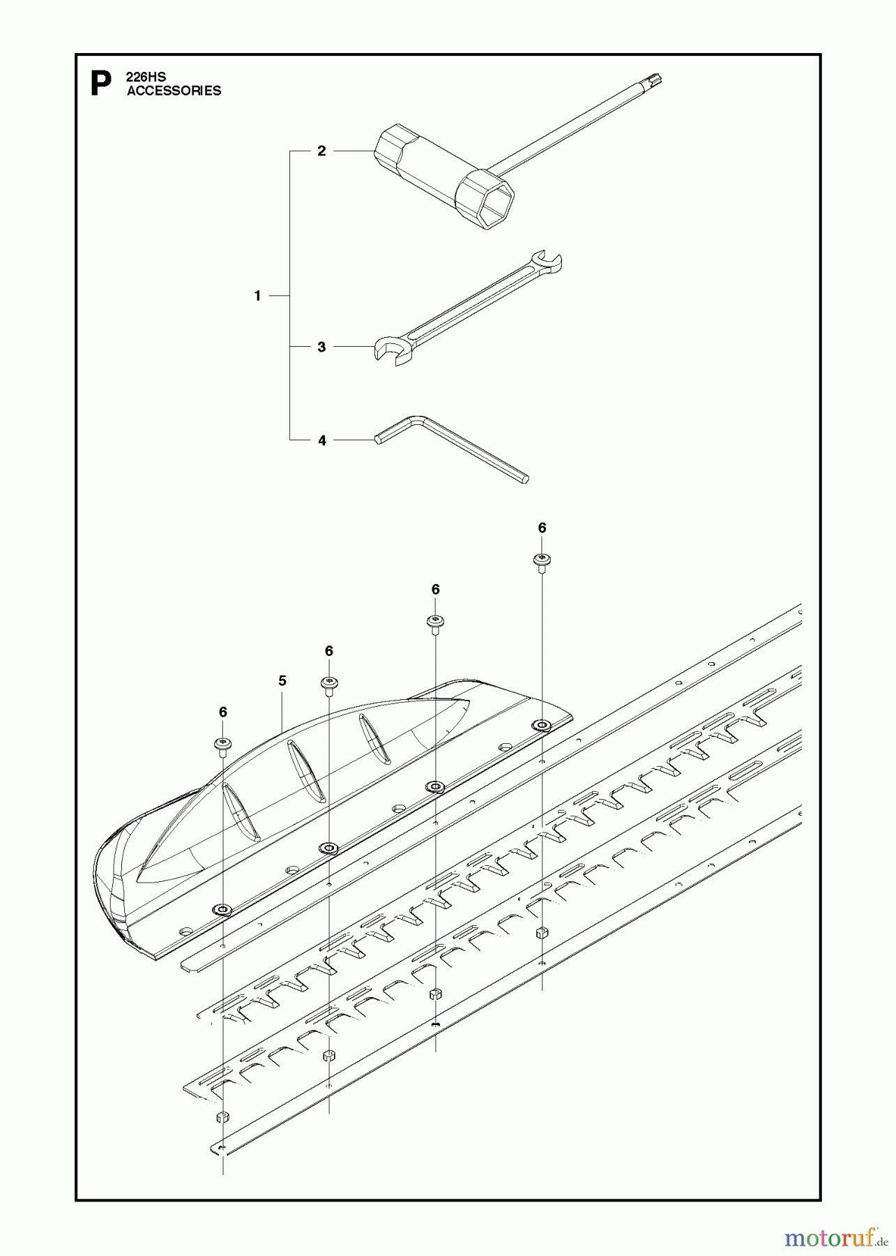  Husqvarna Heckenscheren 226 HS99 S - Husqvarna Hedge Trimmer (2013-02 & After) ACCESSORIES