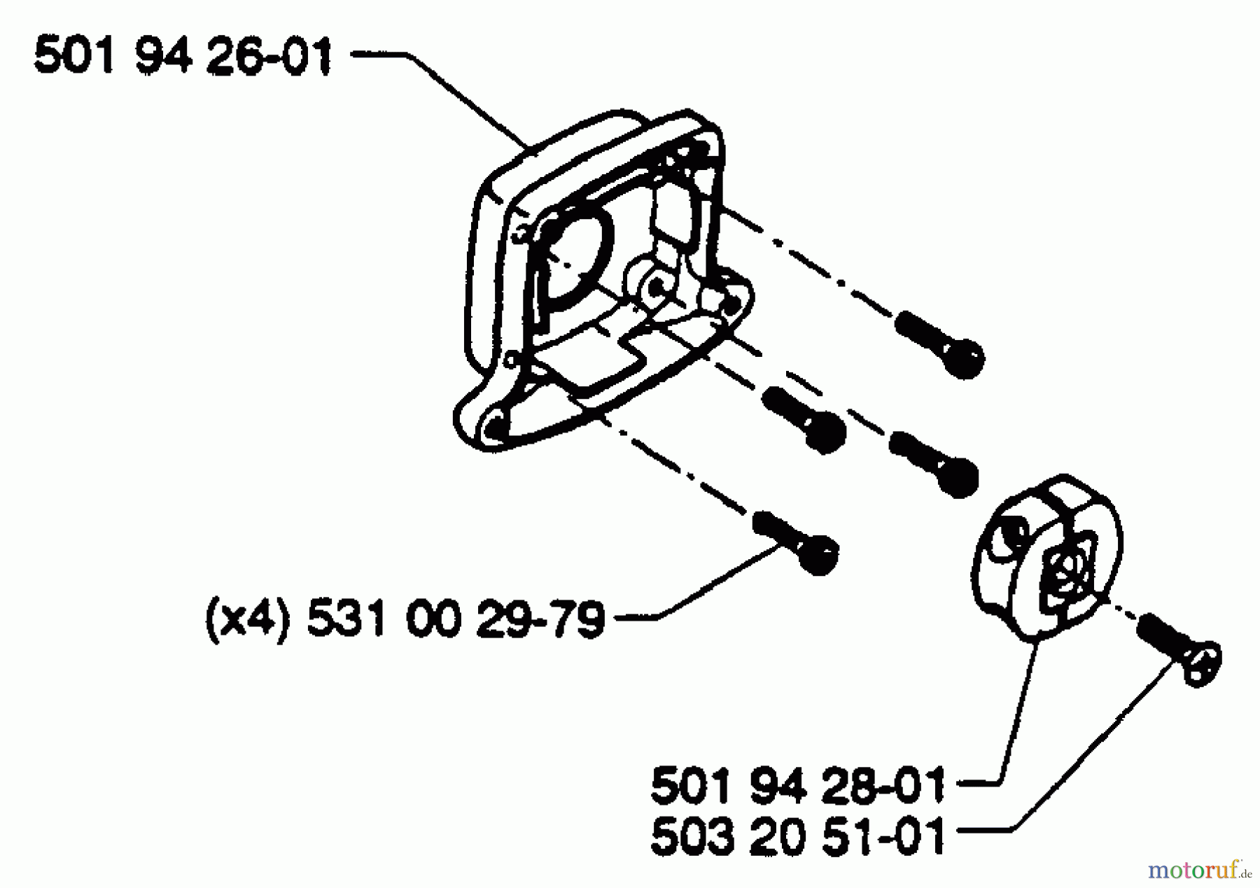  Husqvarna Heckenscheren 26 H - Husqvarna Hedge Trimmer (1995-01 & After) Clutch