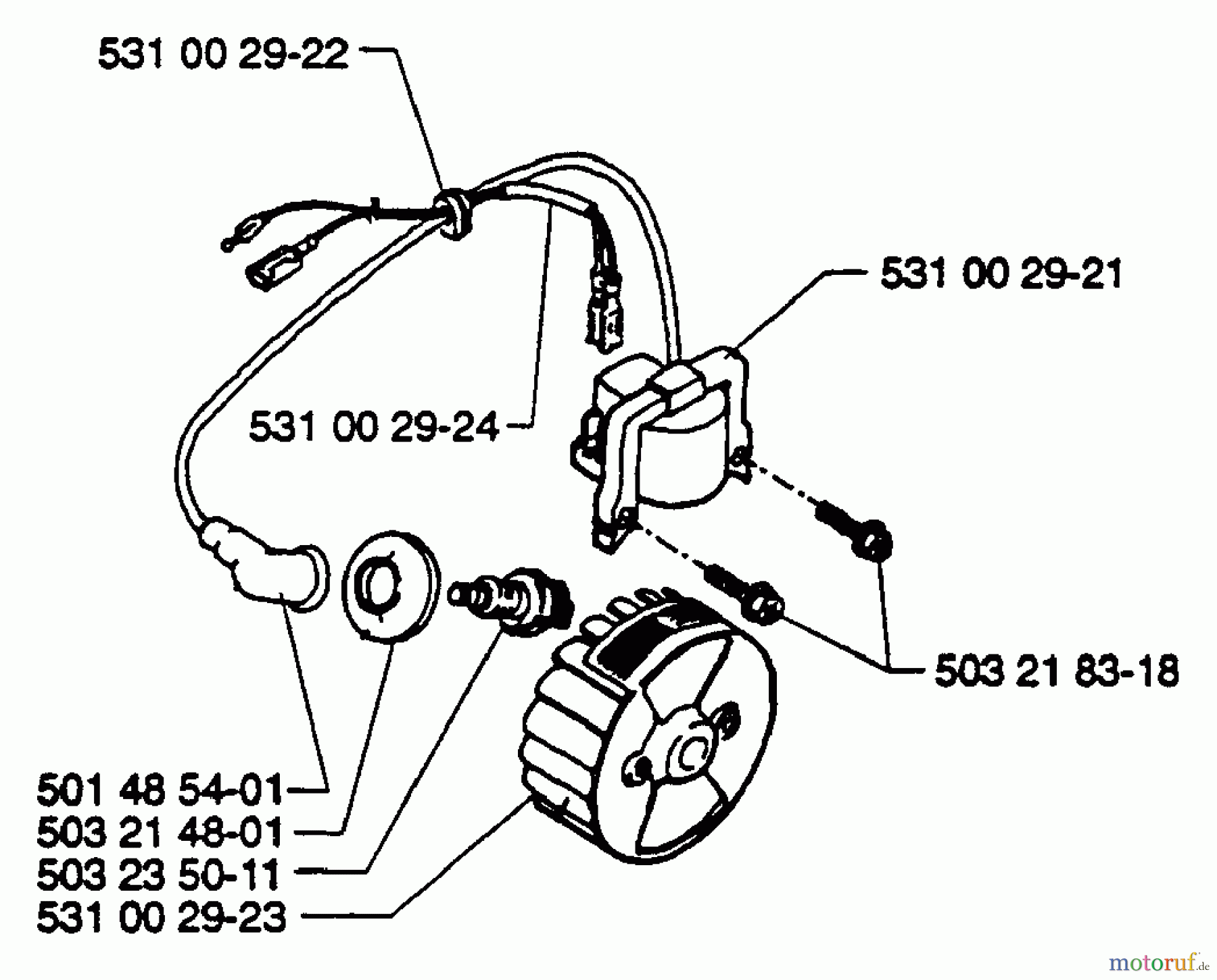  Husqvarna Heckenscheren 26 H - Husqvarna Hedge Trimmer (1995-01 & After) Ignition/Flywheel