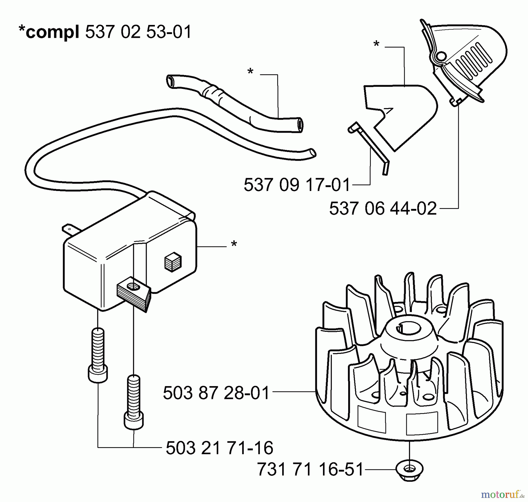  Husqvarna Heckenscheren 325 HS 99X - Husqvarna Hedge Trimmer (2000-10 to 2002-12) Ignition/Flywheel