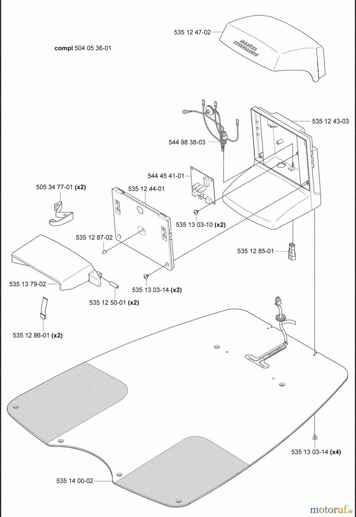  Husqvarna Automower, Mähroboter 220 AC - Husqvarna Auto Mower (2009-02 & After) Charging Base Components