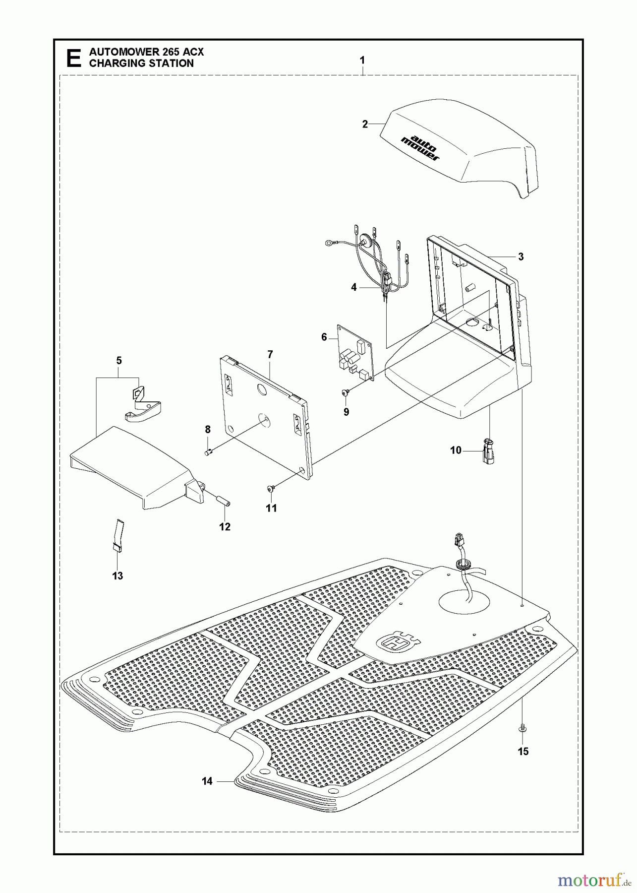  Husqvarna Automower, Mähroboter 265 ACX - Husqvarna Auto Mower (2013-01 & After) CHARGING STATION #2