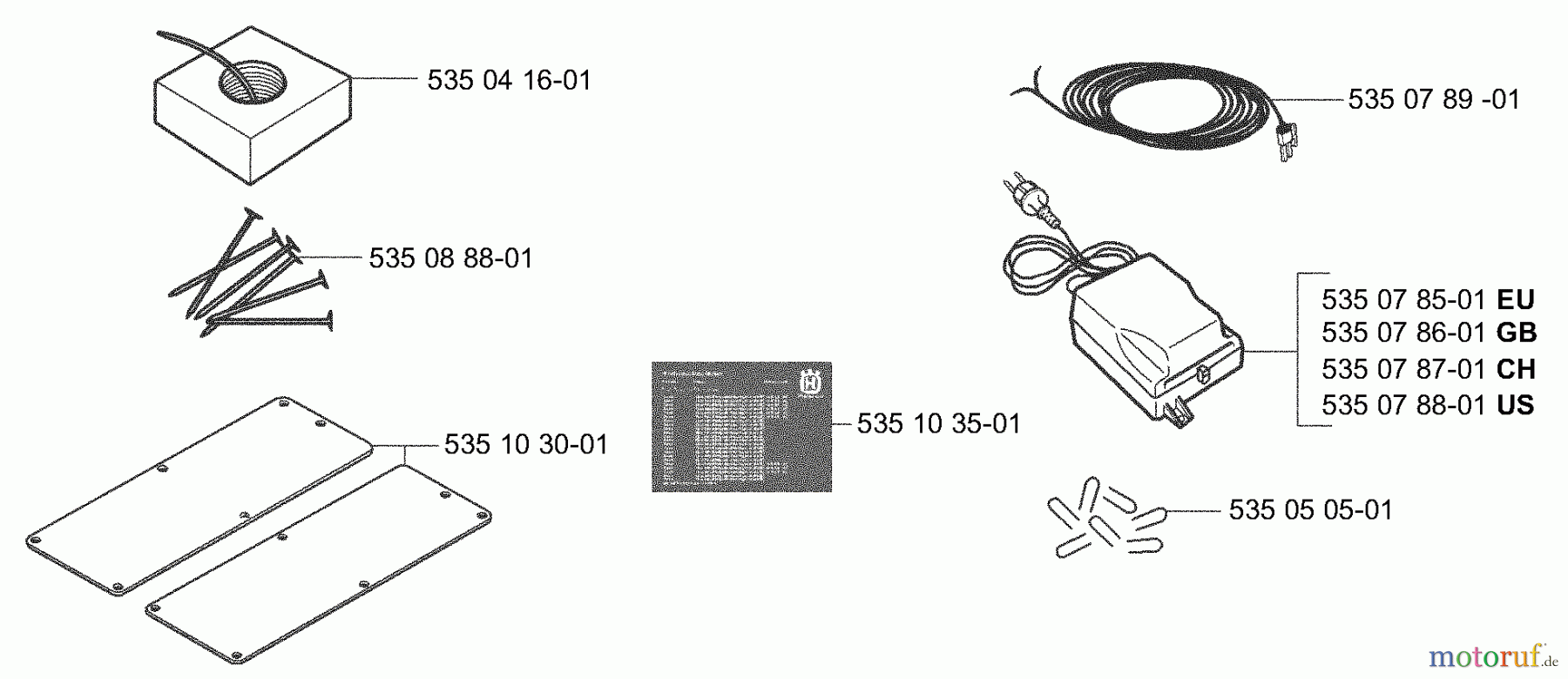  Husqvarna Automower, Mähroboter 953532201 - Husqvarna Auto Mower (2003-04 & After) Installation Components