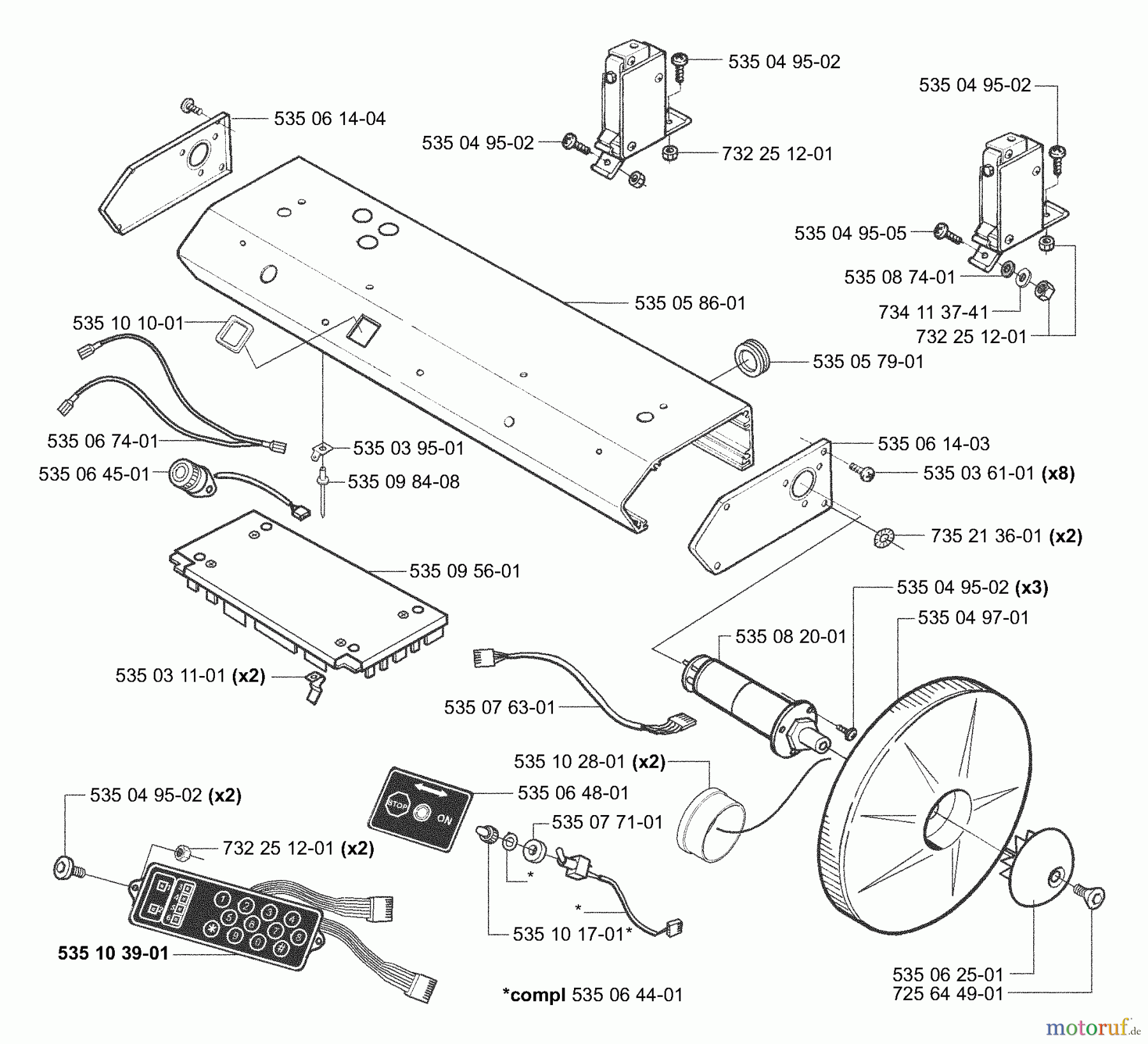  Husqvarna Automower, Mähroboter 953532201 - Husqvarna Auto Mower (2003-04 & After) Drive Wheels/Motor