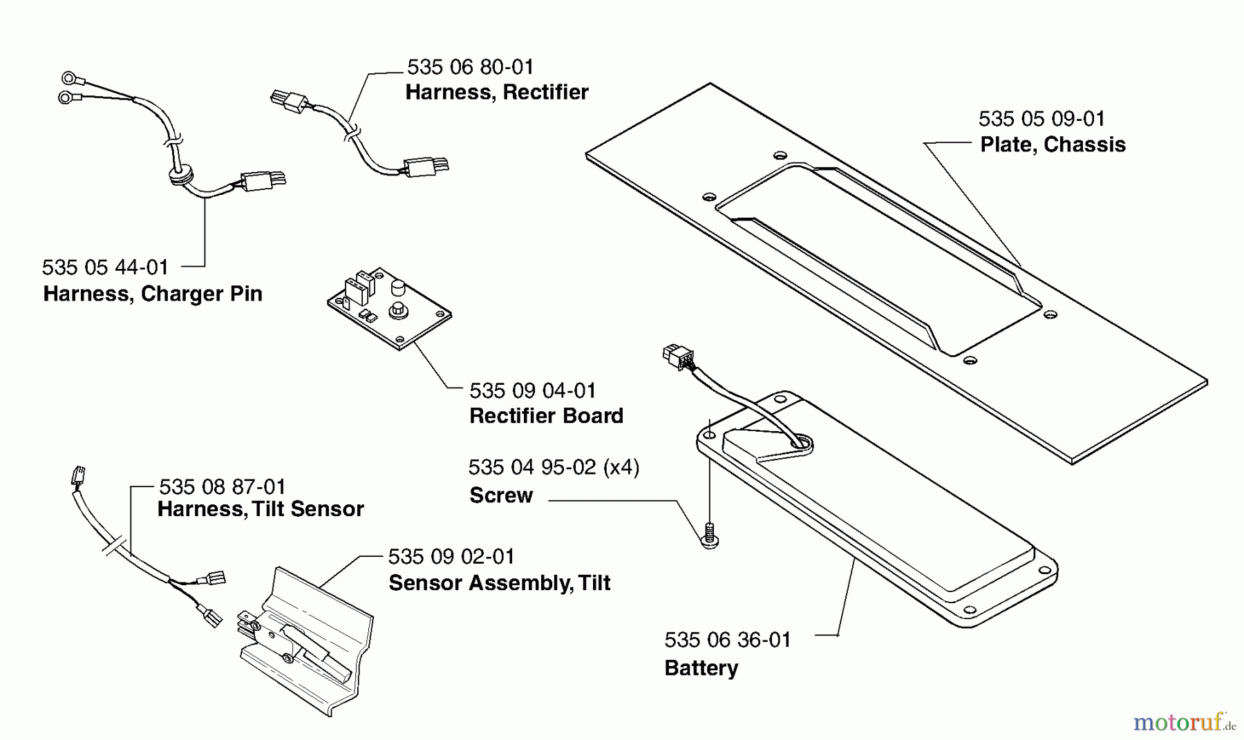  Husqvarna Automower, Mähroboter Husqvarna Auto Mower (2000-02 to 2000-09) Battery Assembly