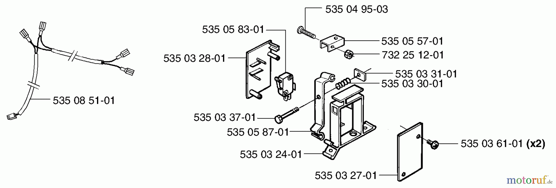  Husqvarna Automower, Mähroboter Husqvarna Auto Mower (2002-02 to 2002-12) Collision Sensor