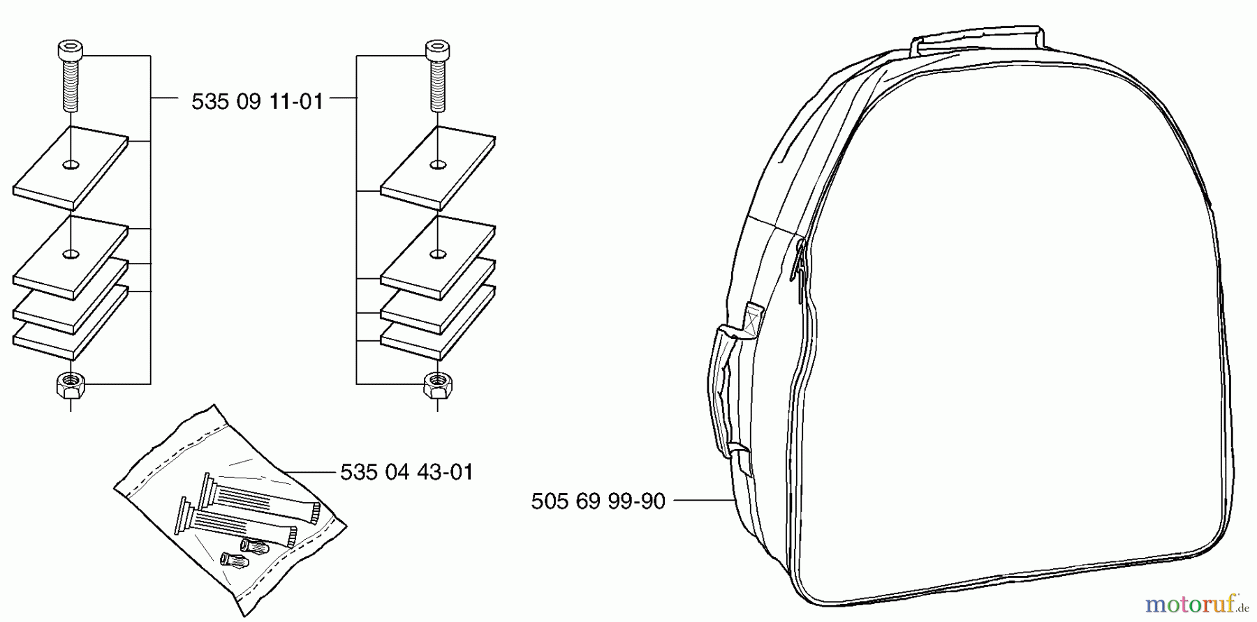  Husqvarna Automower, Mähroboter Husqvarna Auto Mower (2002-02 to 2002-12) Weight Kit / Storage Bag