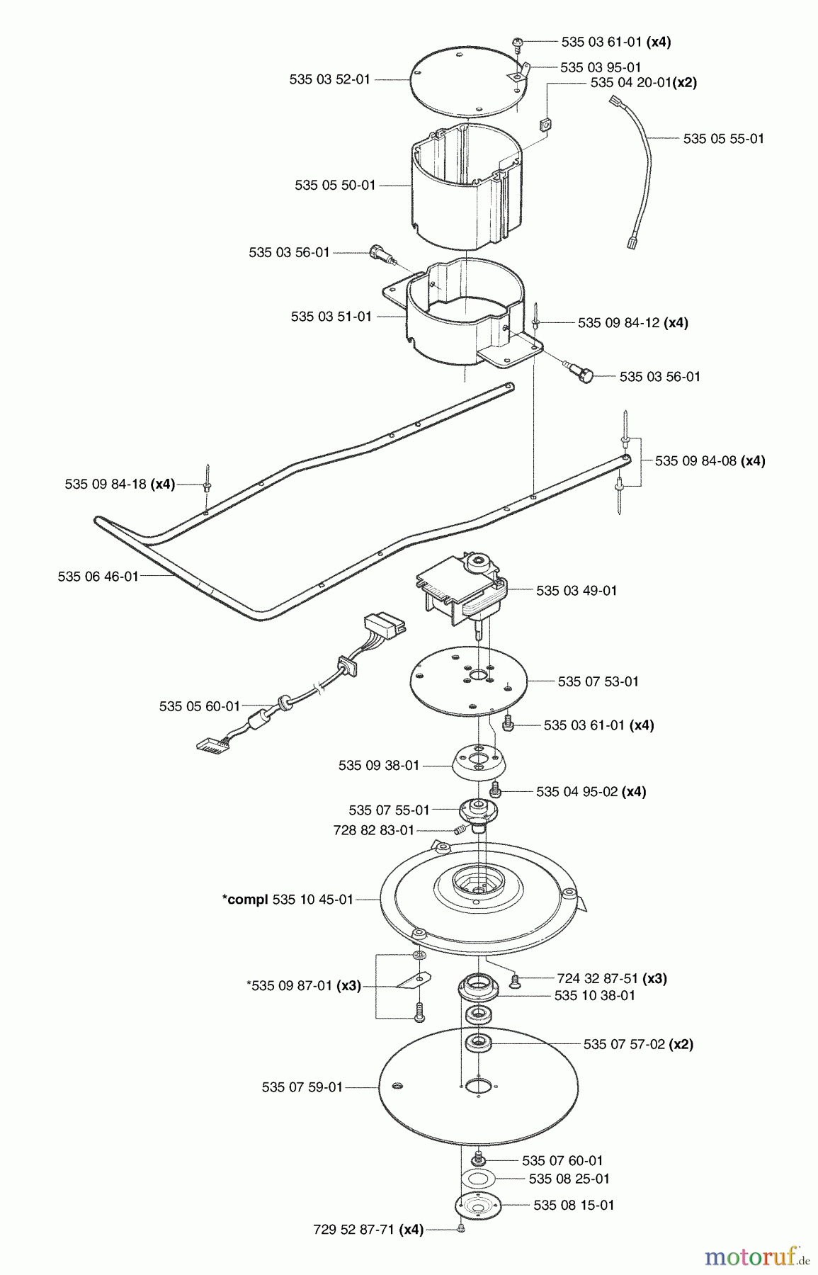  Husqvarna Automower, Mähroboter Husqvarna Auto Mower (2003-01 to 2003-03) Cutting Disk