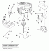 Husqvarna 2246LS (96043006300) - Lawn Tractor (2008-11 & After) Spareparts Engine / Fuel Tank