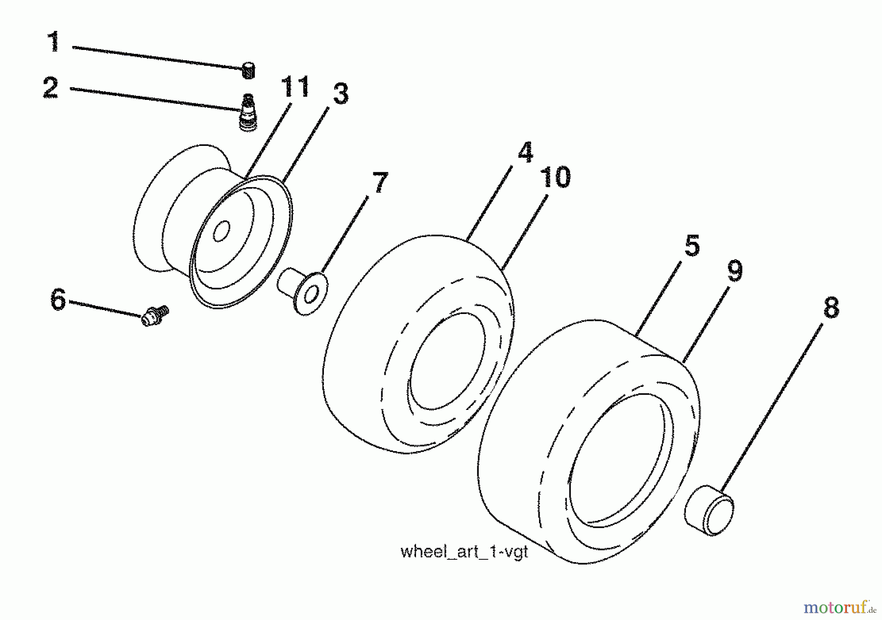  Husqvarna Rasen und Garten Traktoren 2354GXLS (96043006800) - Husqvarna Lawn Tractor (2009-01 & After) Repair Parts Declas / Tires & Wheels