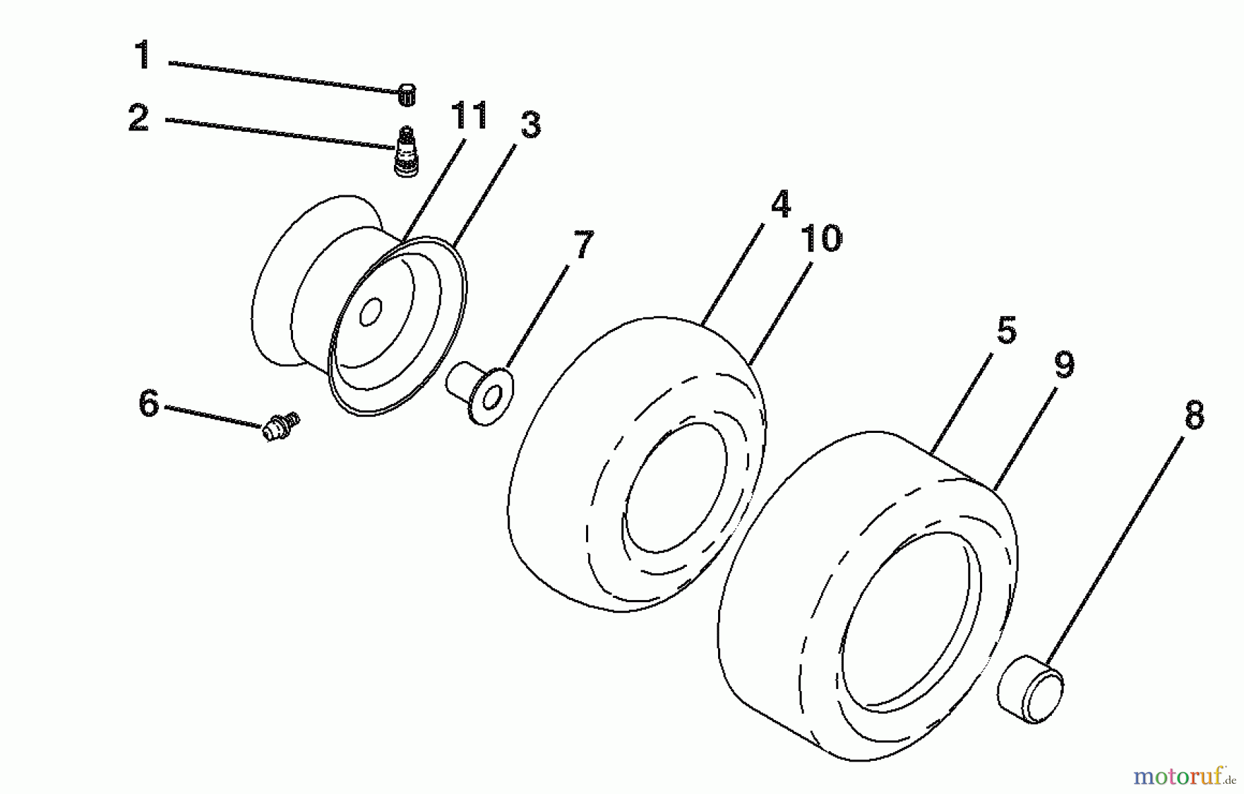  Husqvarna Rasen und Garten Traktoren 2754GLS (96043004700) - Husqvarna Lawn Tractor (2008-01 & After) Wheels And Tires