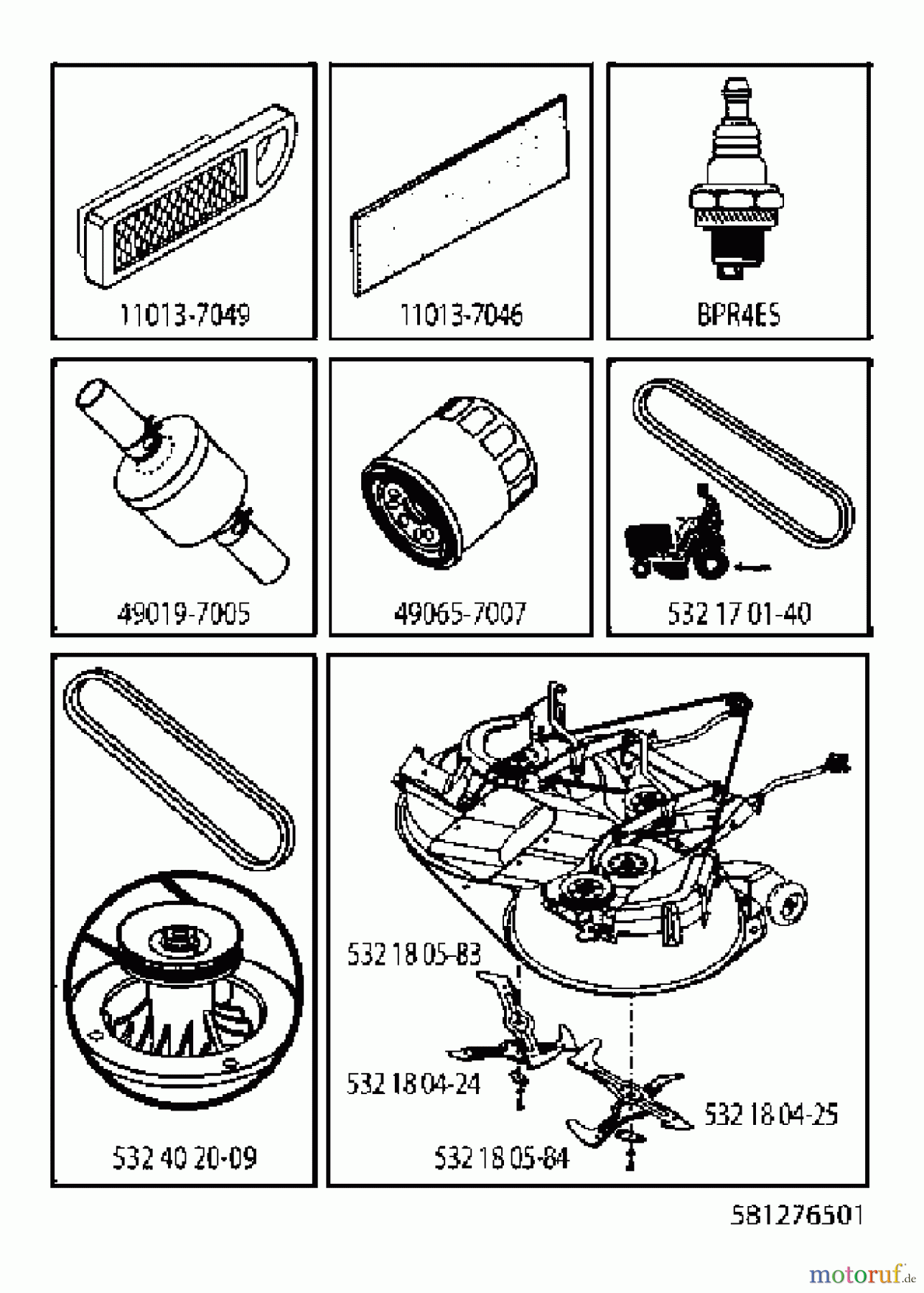  Husqvarna Rasen und Garten Traktoren CTH 151T (96061034301) - Husqvarna Lawn Tractor (2013-08) FREQUENTLY USED PARTS