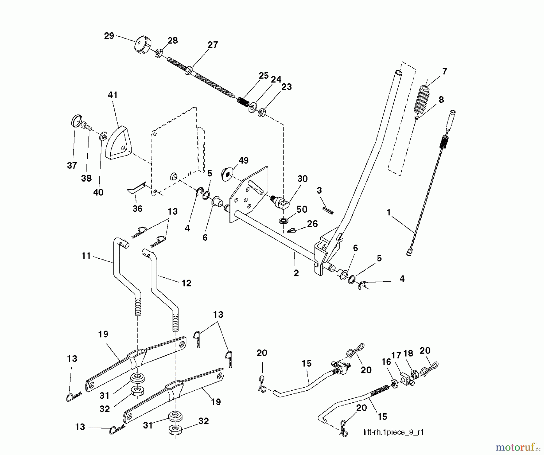  Husqvarna Rasen und Garten Traktoren CTH 182T (96061031800) - Husqvarna Lawn Tractor (2010-11 & After) MOWER LIFT / DECK LIFT