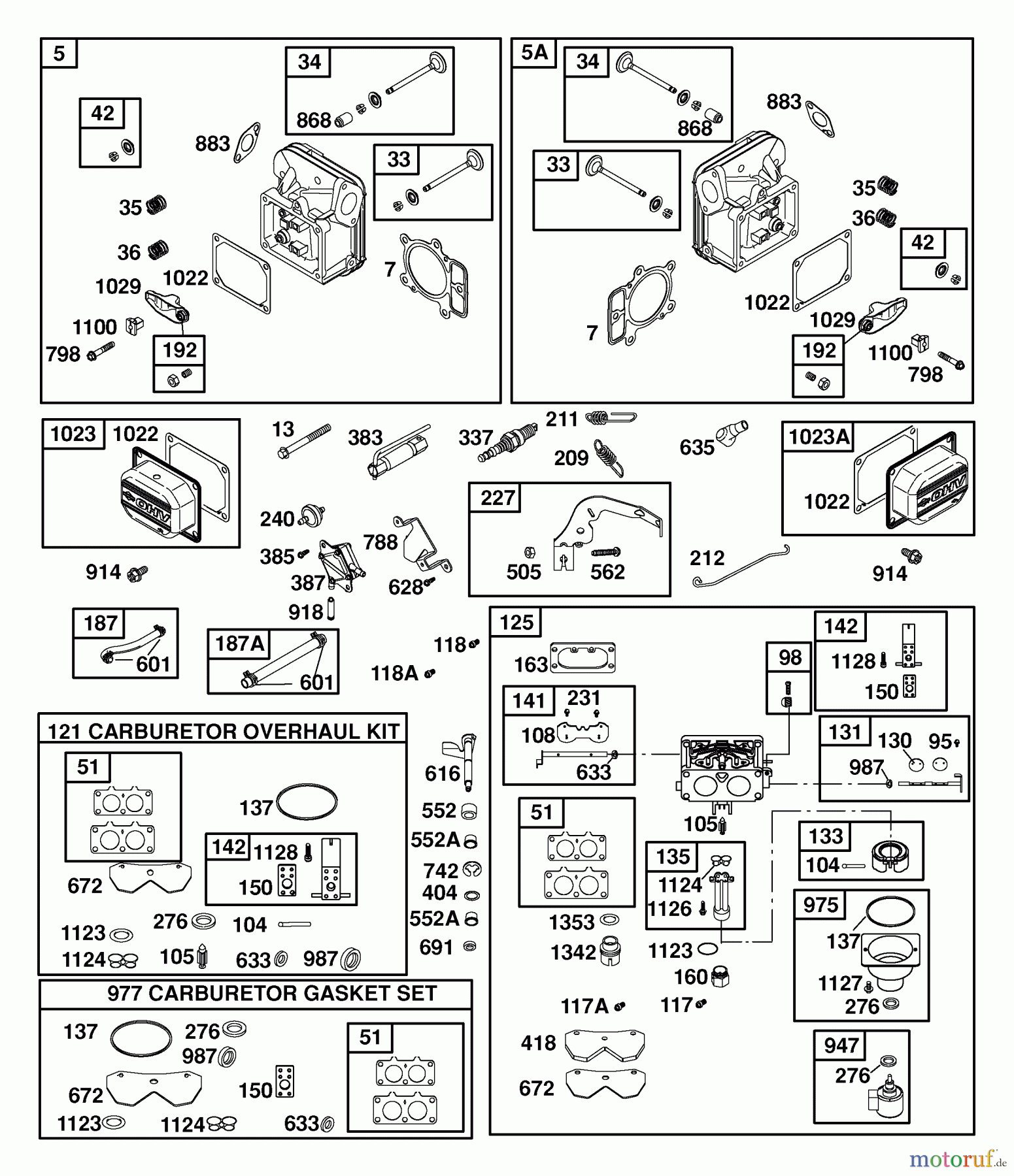  Husqvarna Rasen und Garten Traktoren GTH 2448T (960430009) (917.279260) - Husqvarna Garden Tractor (2006-06 & After) (Sears Craftsman) Briggs Engine (Part 2)