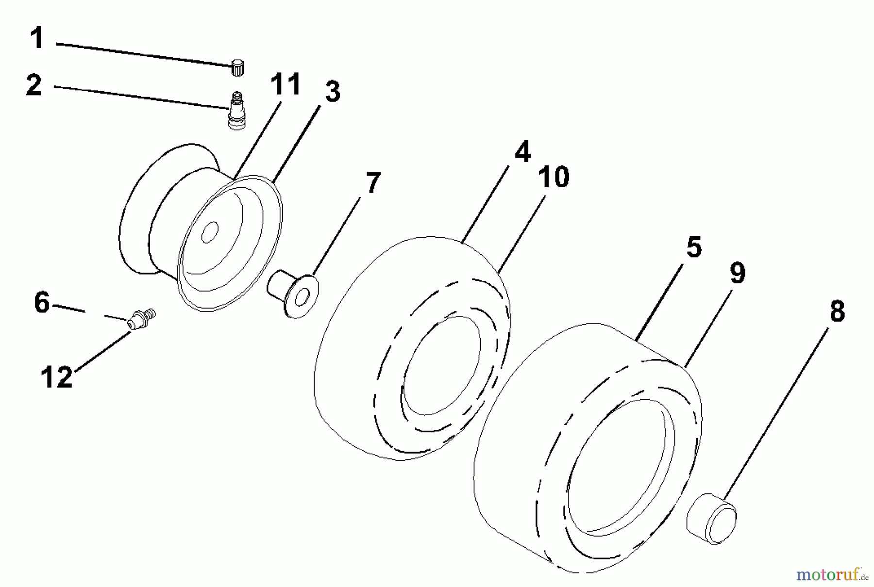  Husqvarna Rasen und Garten Traktoren GTH 2550 A (954567109) - Husqvarna Garden Tractor (2001-01 & After) Wheels & Tires