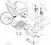 Husqvarna LGT 2554 (96045001501) - Lawn Tractor (2009-05 & After) Spareparts Seat Assembly