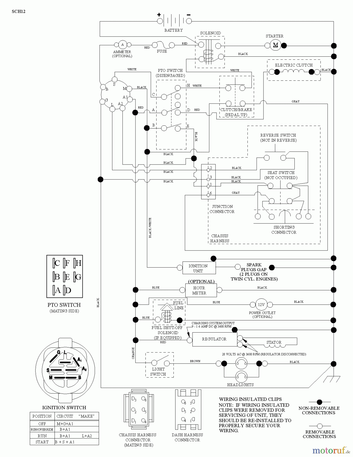  Husqvarna Rasen und Garten Traktoren LGT 2654 (96045004000) - Husqvarna Lawn Tractor (2012-05 & After) SCHEMATIC