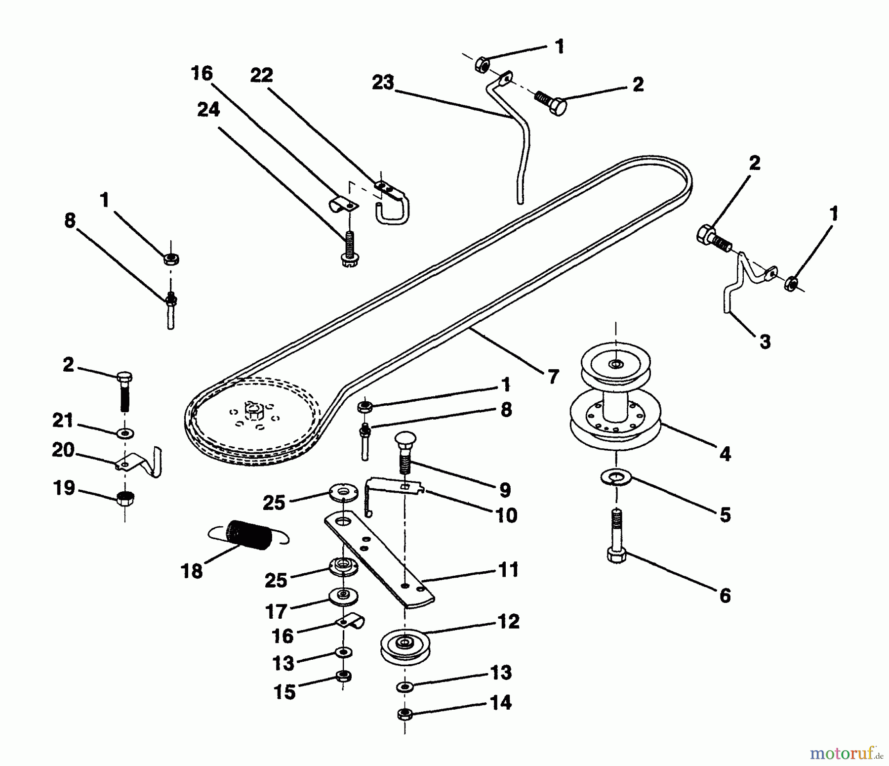  Husqvarna Rasen und Garten Traktoren LR 12 (954002701) (HC12R38D) - Husqvarna Lawn Tractor (1996-01 & After) Ground Drive