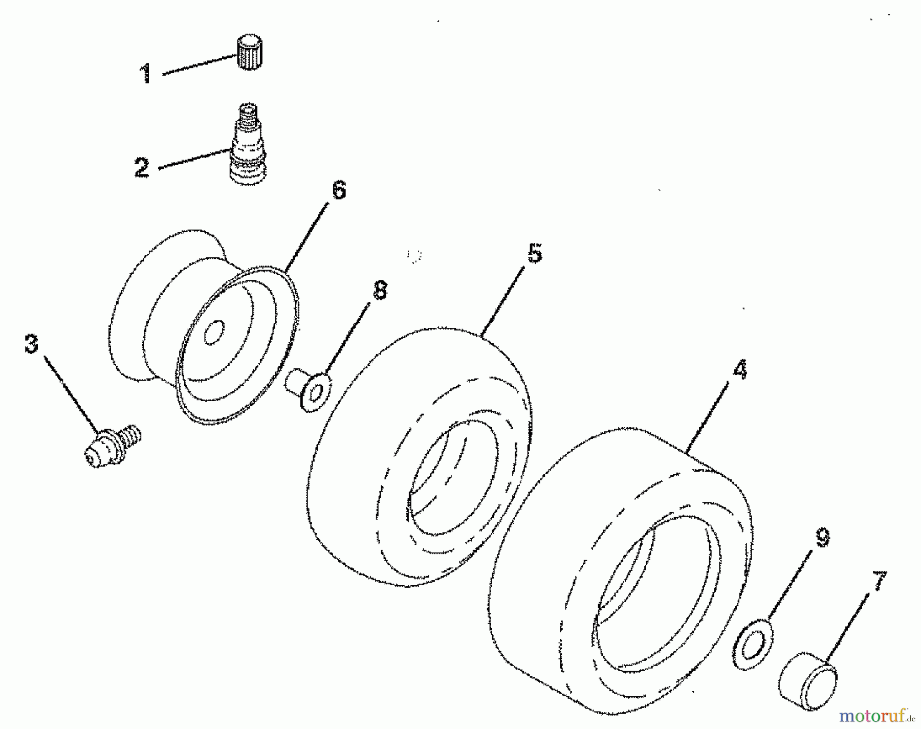  Husqvarna Rasen und Garten Traktoren LR 120 (954000412) (HU1236B) - Husqvarna Lawn Tractor (1992-10 & After) Wheels & Tires