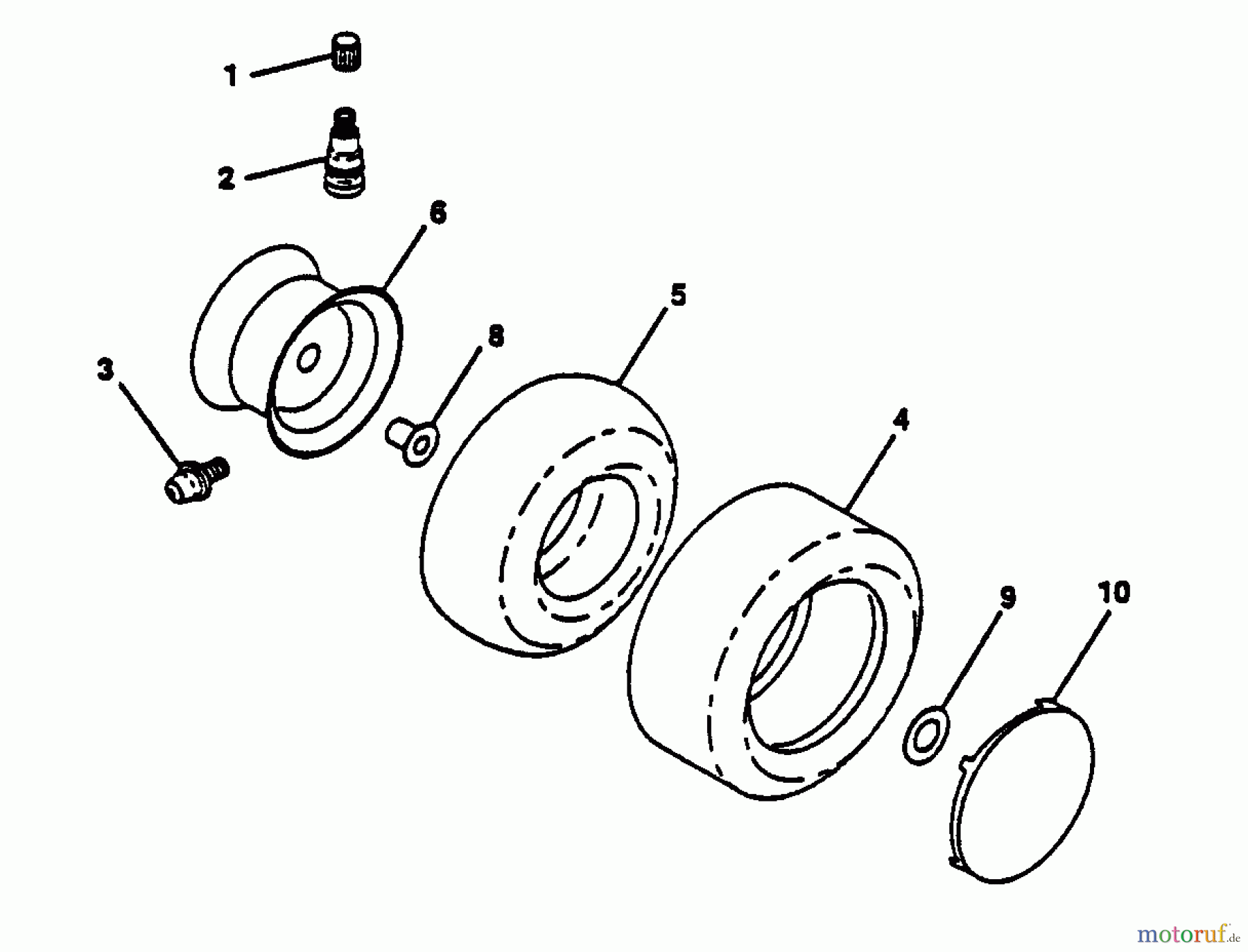  Husqvarna Rasen und Garten Traktoren LRH 125 (954000622) (HN125HR38B) - Husqvarna Lawn Tractor (1994-01 & After) Wheels & Tires