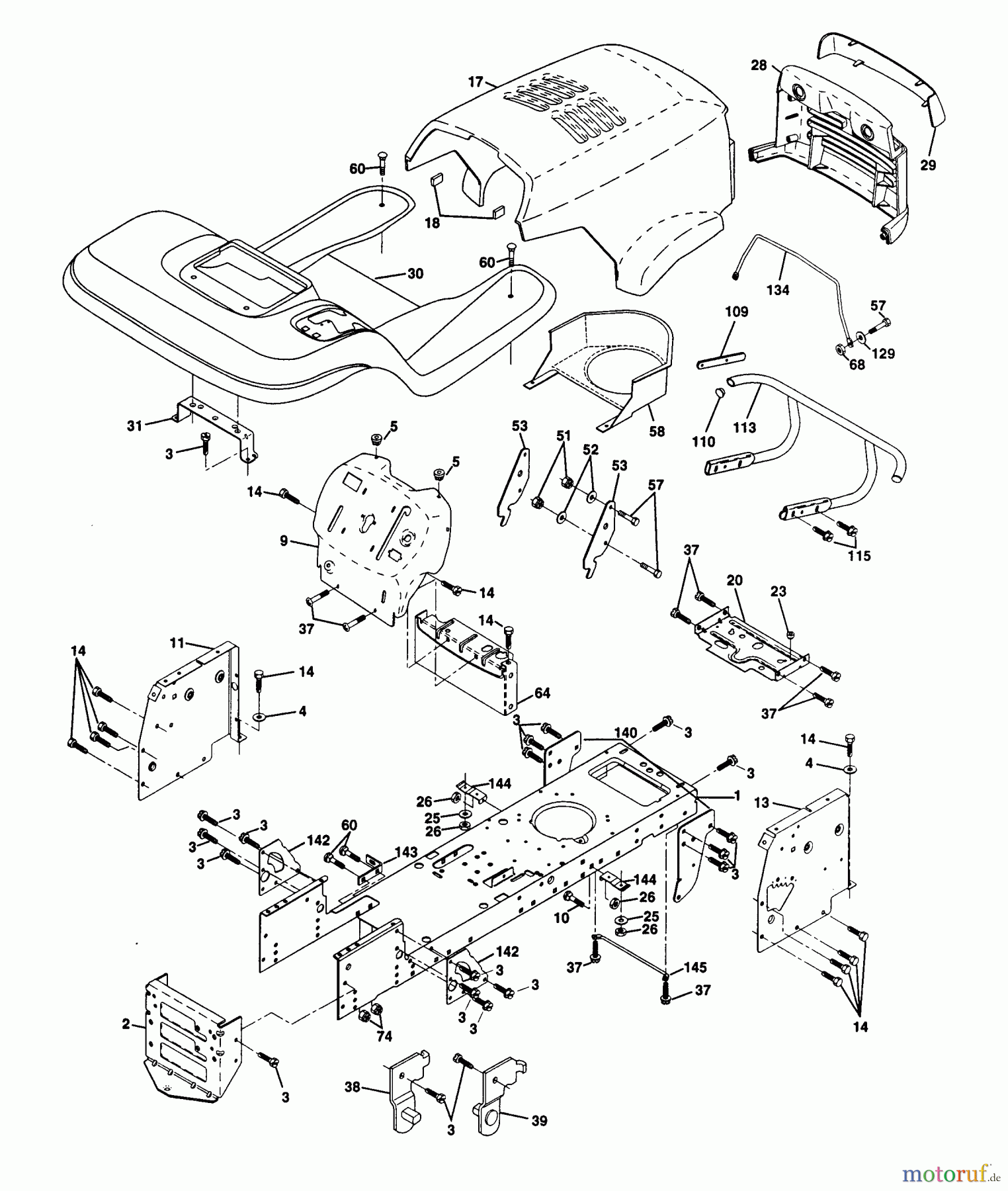 Husqvarna Rasen und Garten Traktoren LTH 130 954140005H