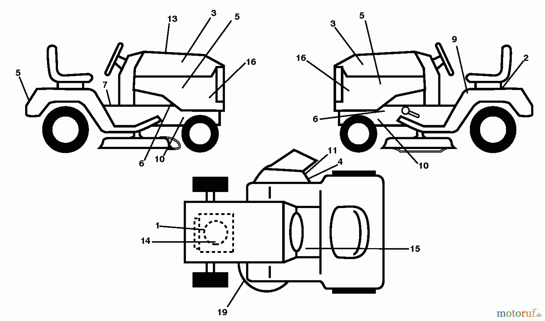  Husqvarna Rasen und Garten Traktoren LTH 141 (96011030102) - Husqvarna Lawn Tractor (2013-08) DECALS