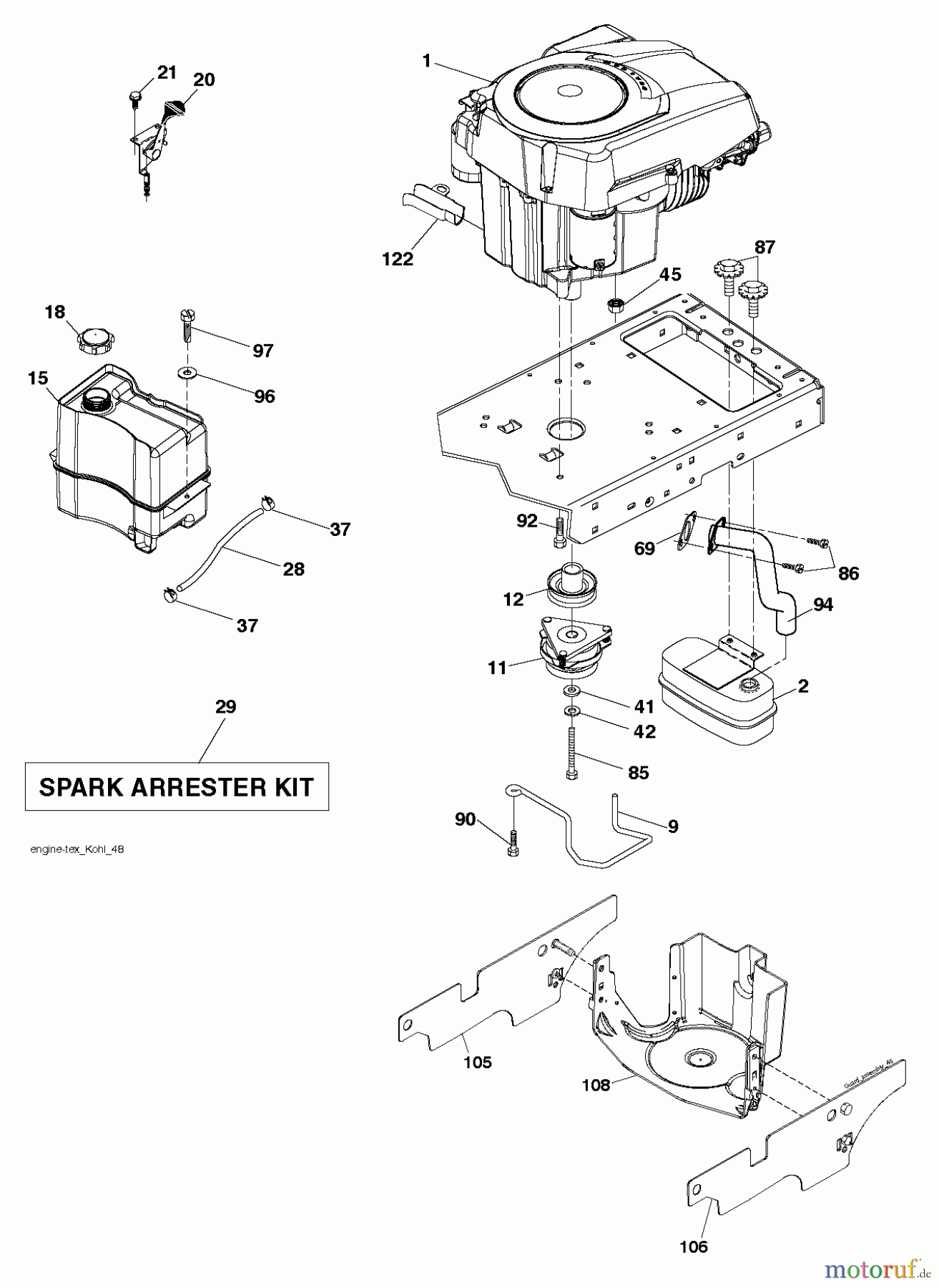 Husqvarna Rasen und Garten Traktoren LTH 174 (96041024500) - Husqvarna ...