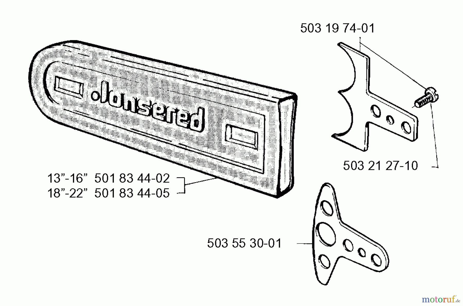  Jonsered Motorsägen 2054 - Jonsered Chainsaw (1993-08) ACCESSORIES