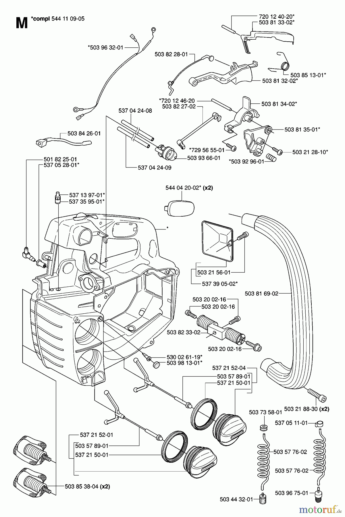  Jonsered Motorsägen CS2135 T - Jonsered Chainsaw (2007-01) FUEL TANK