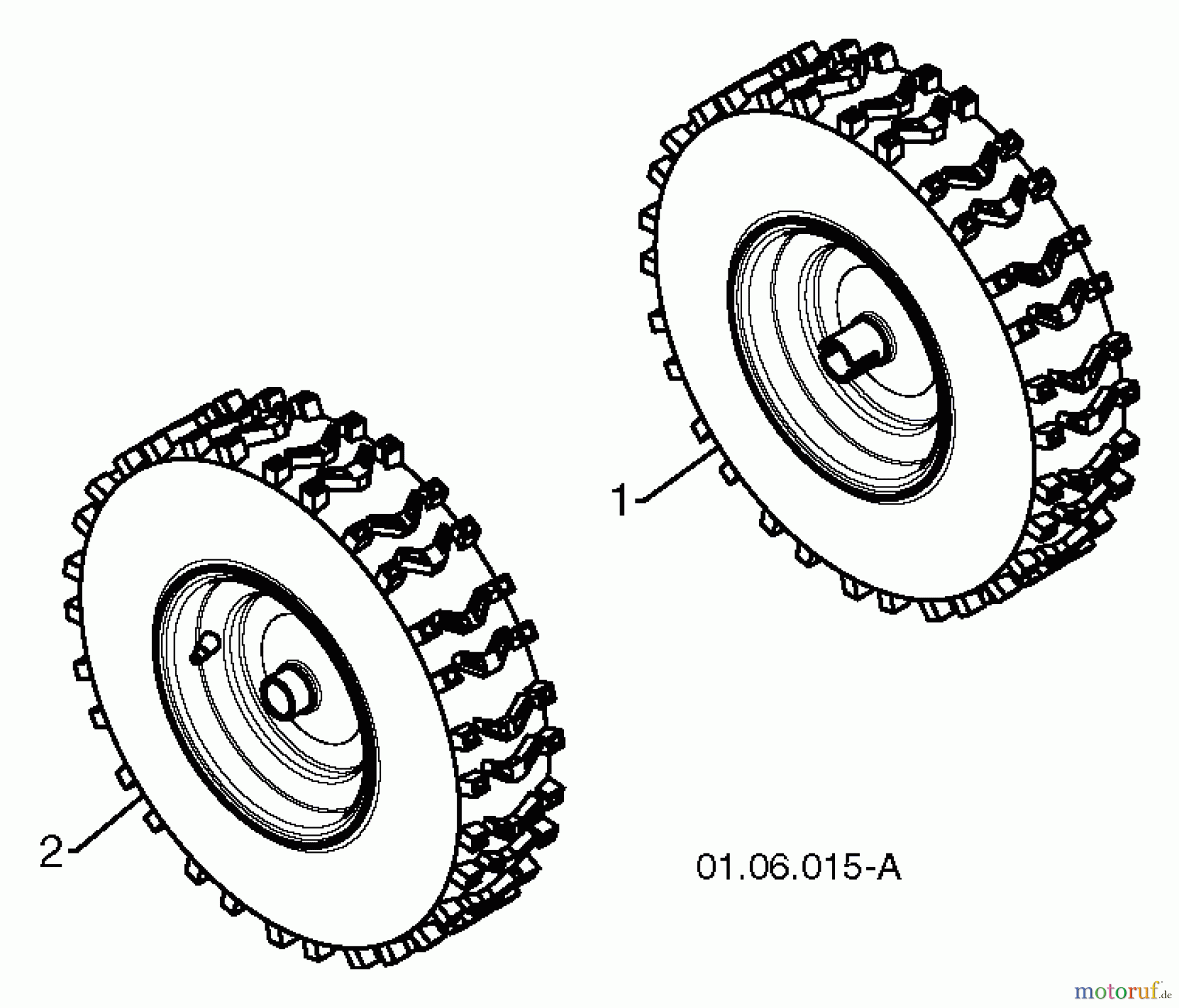  Jonsered Schneefräsen ST 2109 E (96191004002) - Jonsered Snow Thrower (2011-05) WHEELS TIRES #2