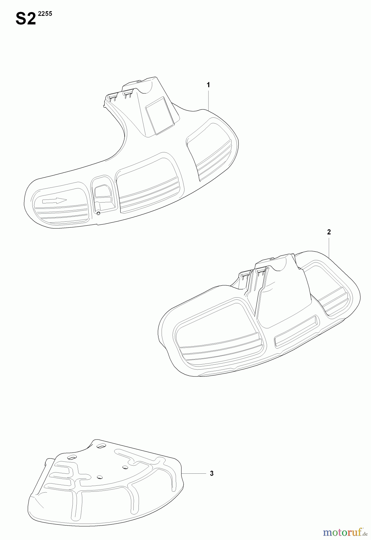  Jonsered Motorsensen, Trimmer MC2255 - Jonsered String/Brush Trimmer (2008-07) GUARDS